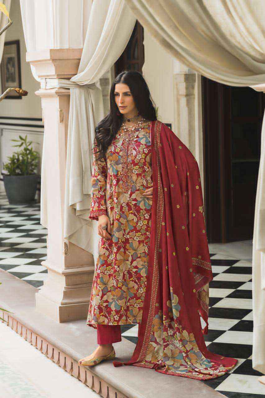 Prm Trendz Elnaz Pure Jam Silk Ladies Dress Salwar Kameez Wholesale Rate ( 6 Pcs Catalog )