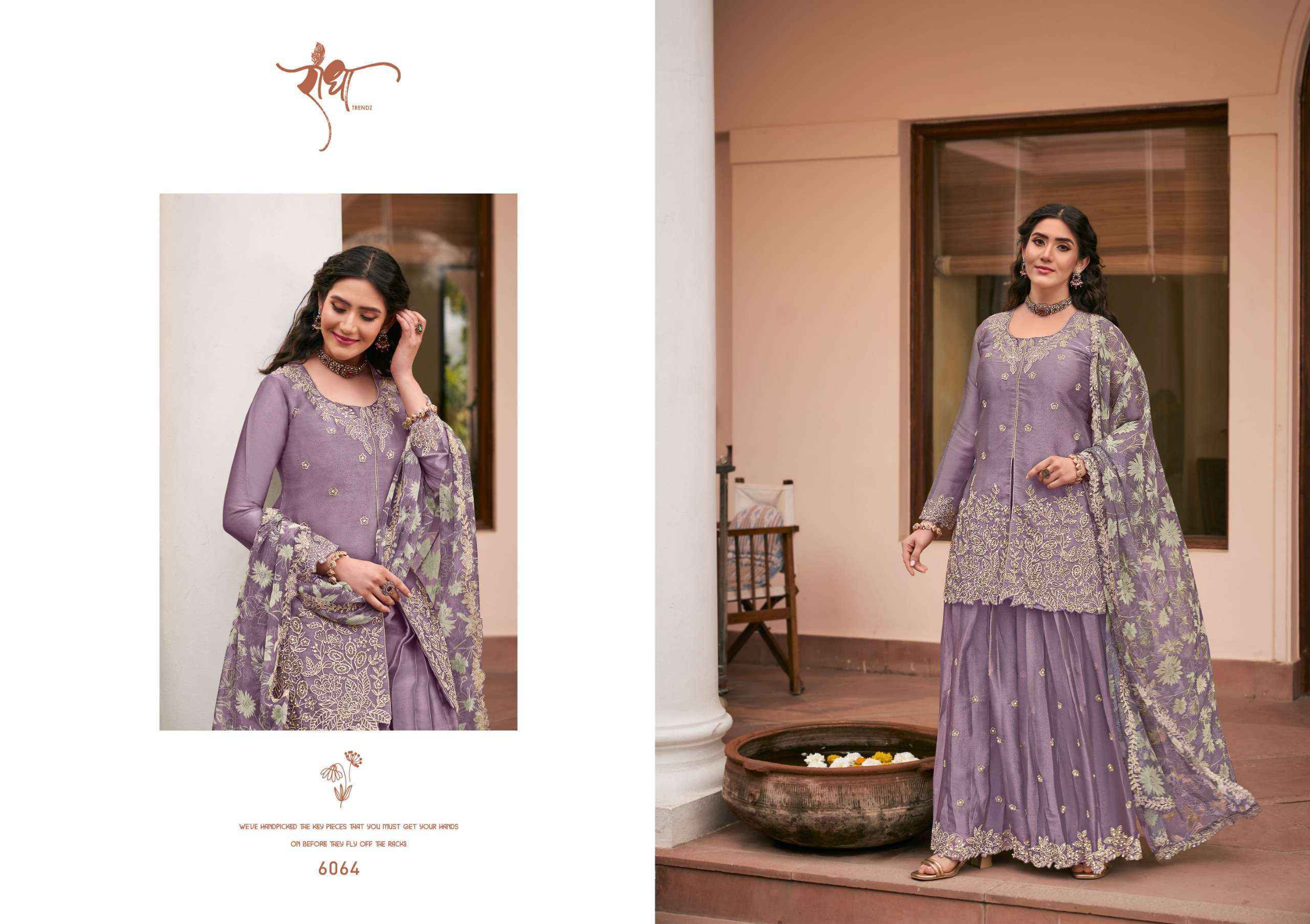 Radha Trendz Sonam Readymade Silk Dress Wholesale Rate ( 4 Pcs Catalog )