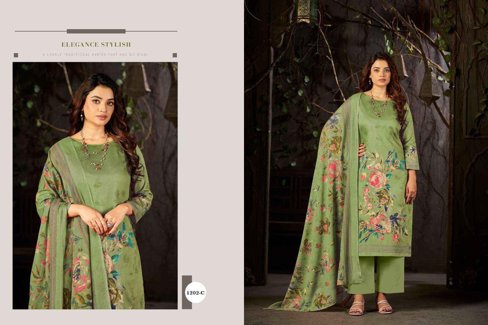Radhika Azara Kayka 1202 Designer Print Fancy Cotton Salwar Kameez Wholesale Rate ( 4 Pcs Catalog )