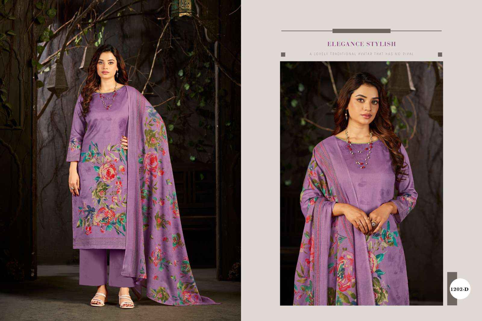 Radhika Azara Kayka 1202 Designer Print Fancy Cotton Salwar Kameez Wholesale Rate ( 4 Pcs Catalog )