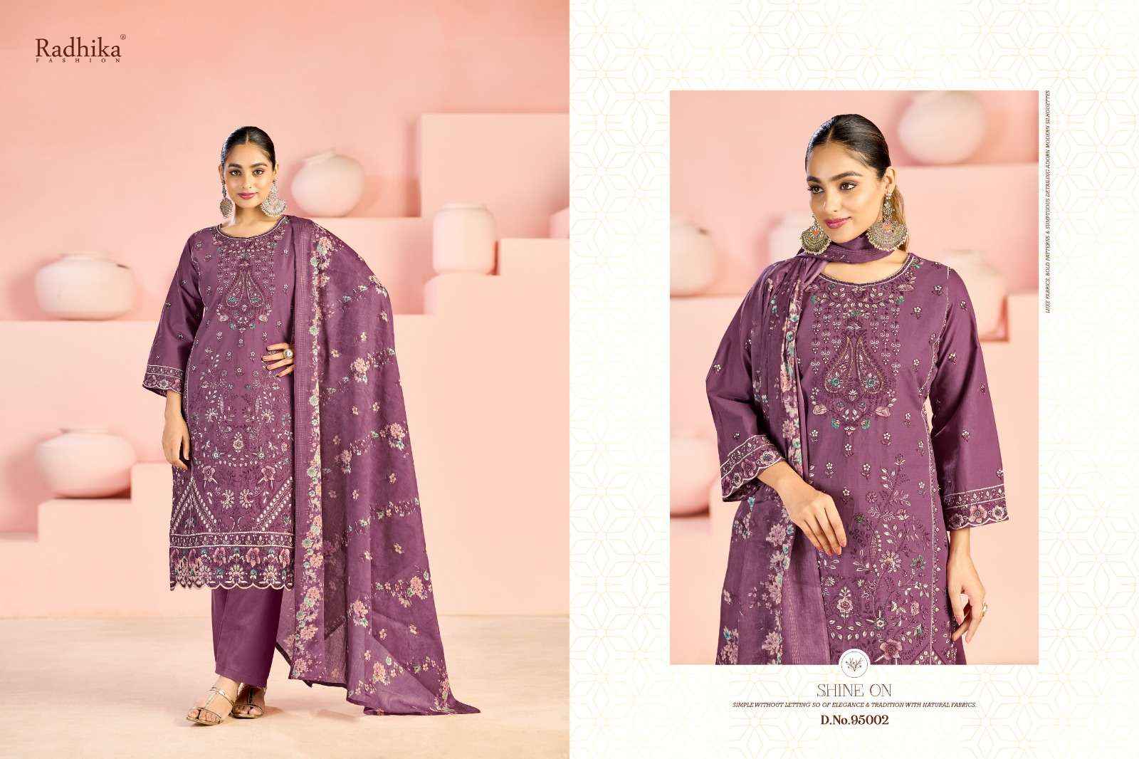 Radhika Azara Zubeda Vol 3 Pure Lawn Cotton Pakistani Dress Material (4 Pcs Catalogue )