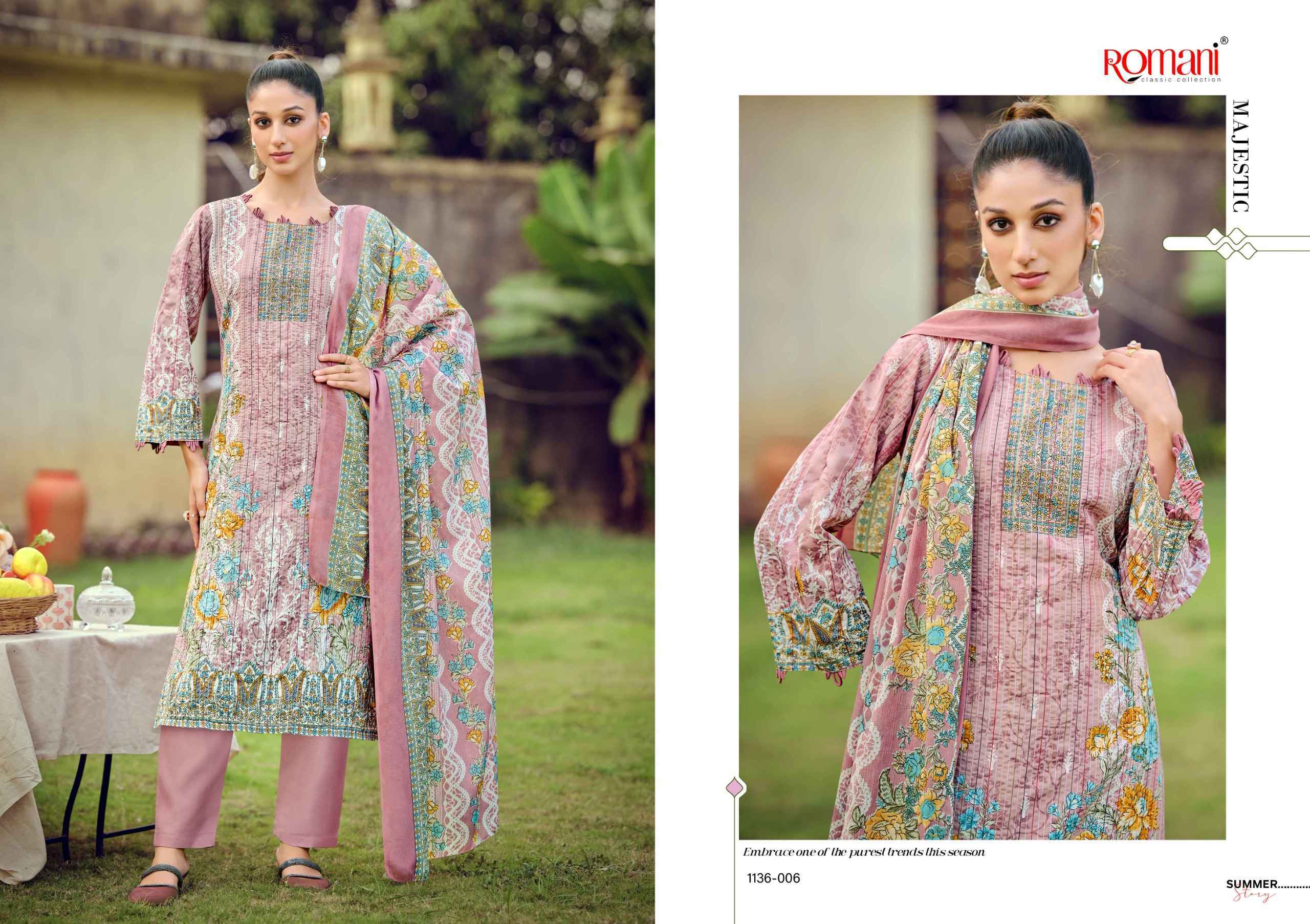 Romani Richa Cotton Salwar Kameez Wholesale Rate ( 8 Pcs Catalog )