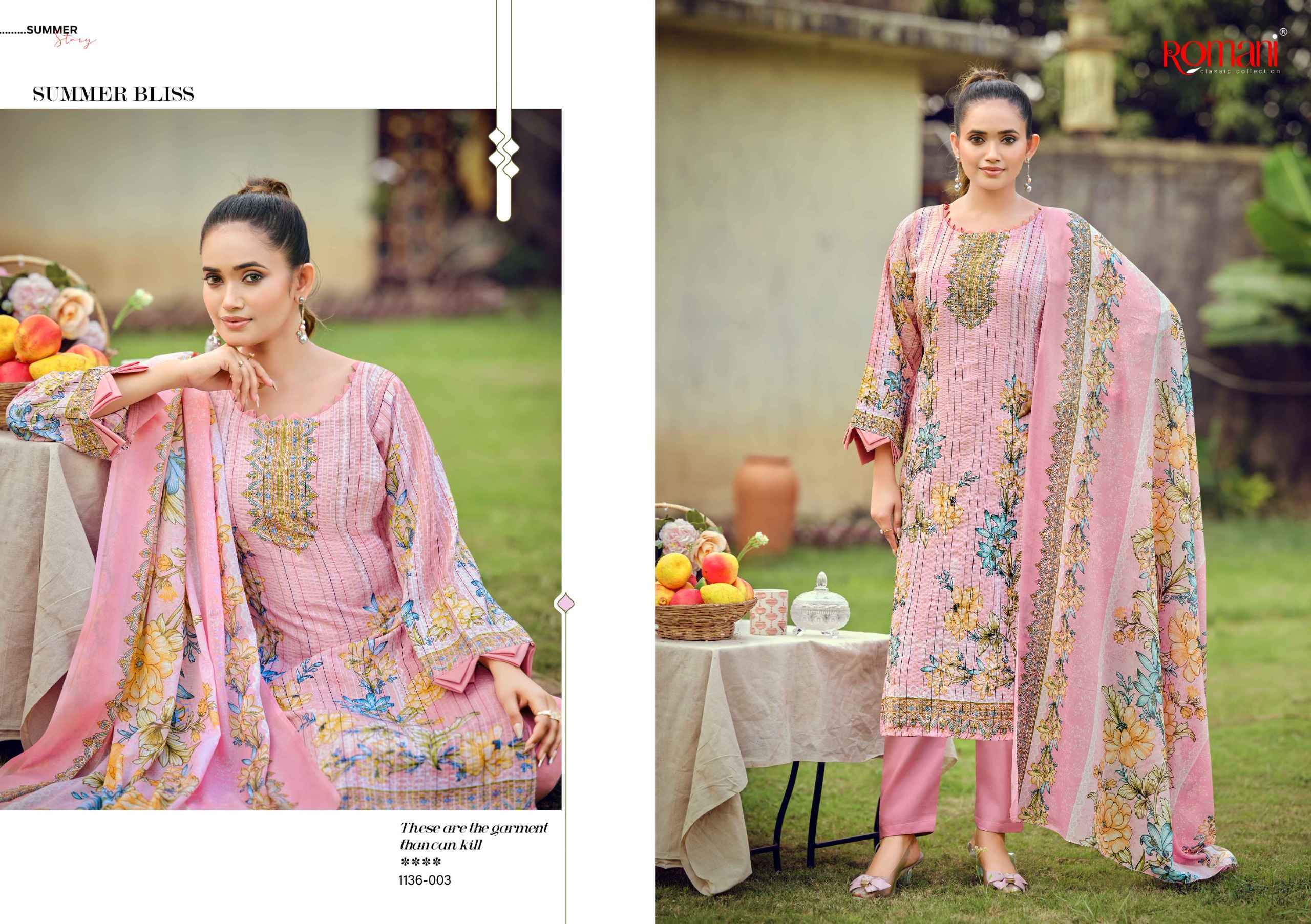 Romani Richa Cotton Salwar Kameez Wholesale Rate ( 8 Pcs Catalog )
