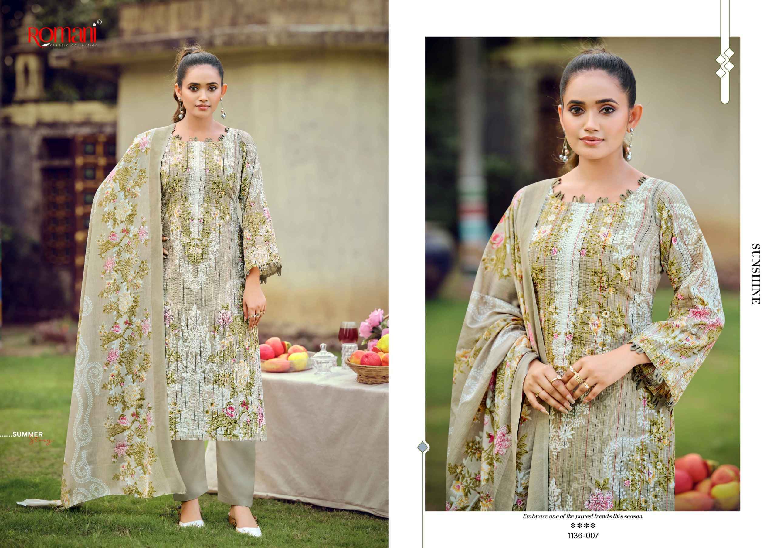 Romani Richa Cotton Salwar Kameez Wholesale Rate ( 8 Pcs Catalog )