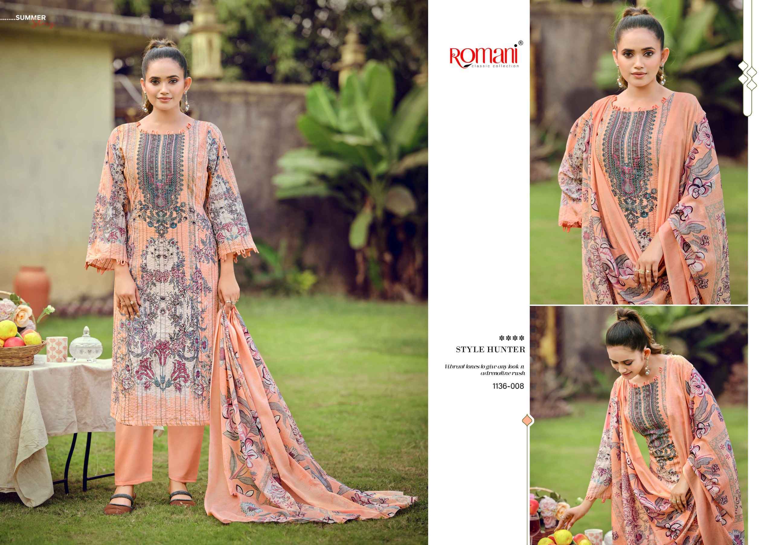 Romani Richa Cotton Salwar Kameez Wholesale Rate ( 8 Pcs Catalog )