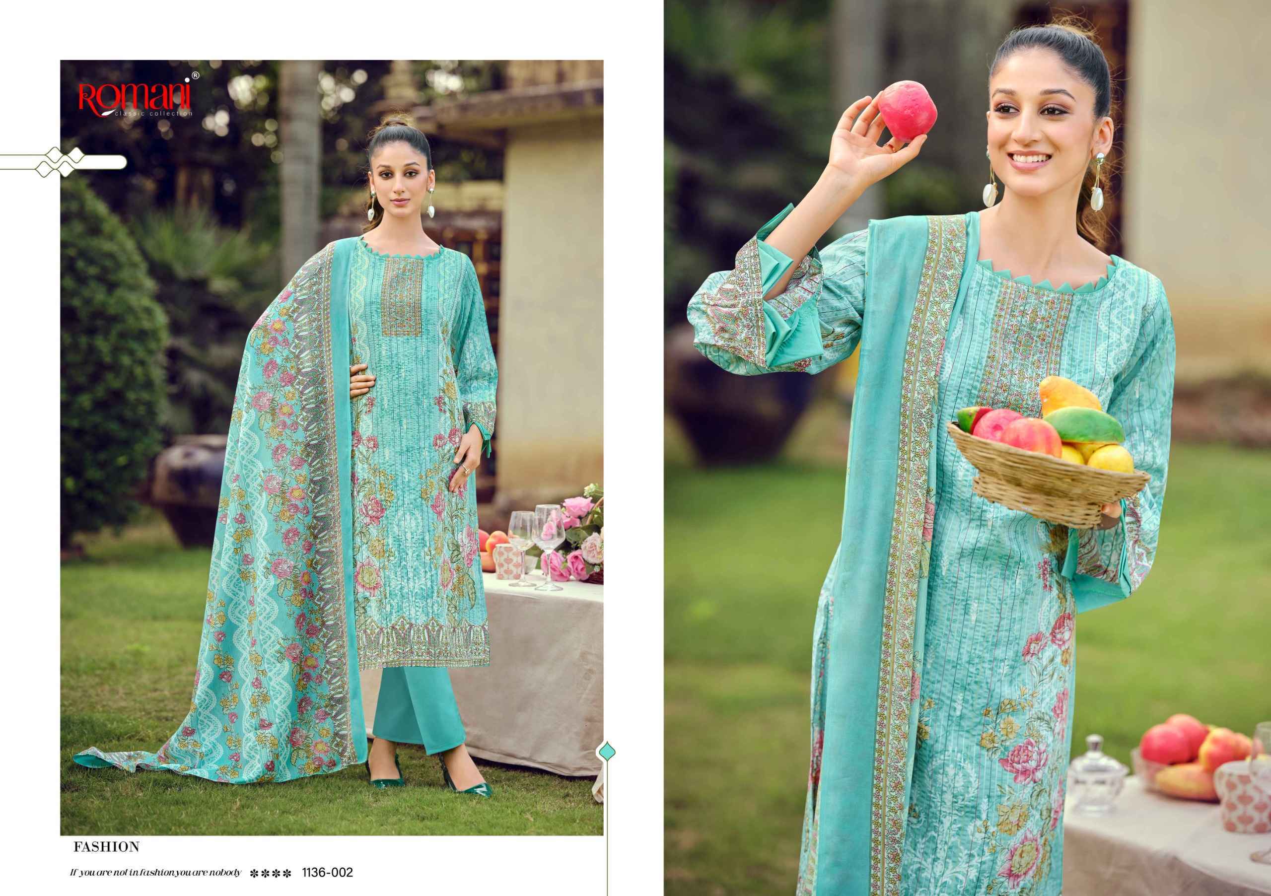 Romani Richa Cotton Salwar Kameez Wholesale Rate ( 8 Pcs Catalog )