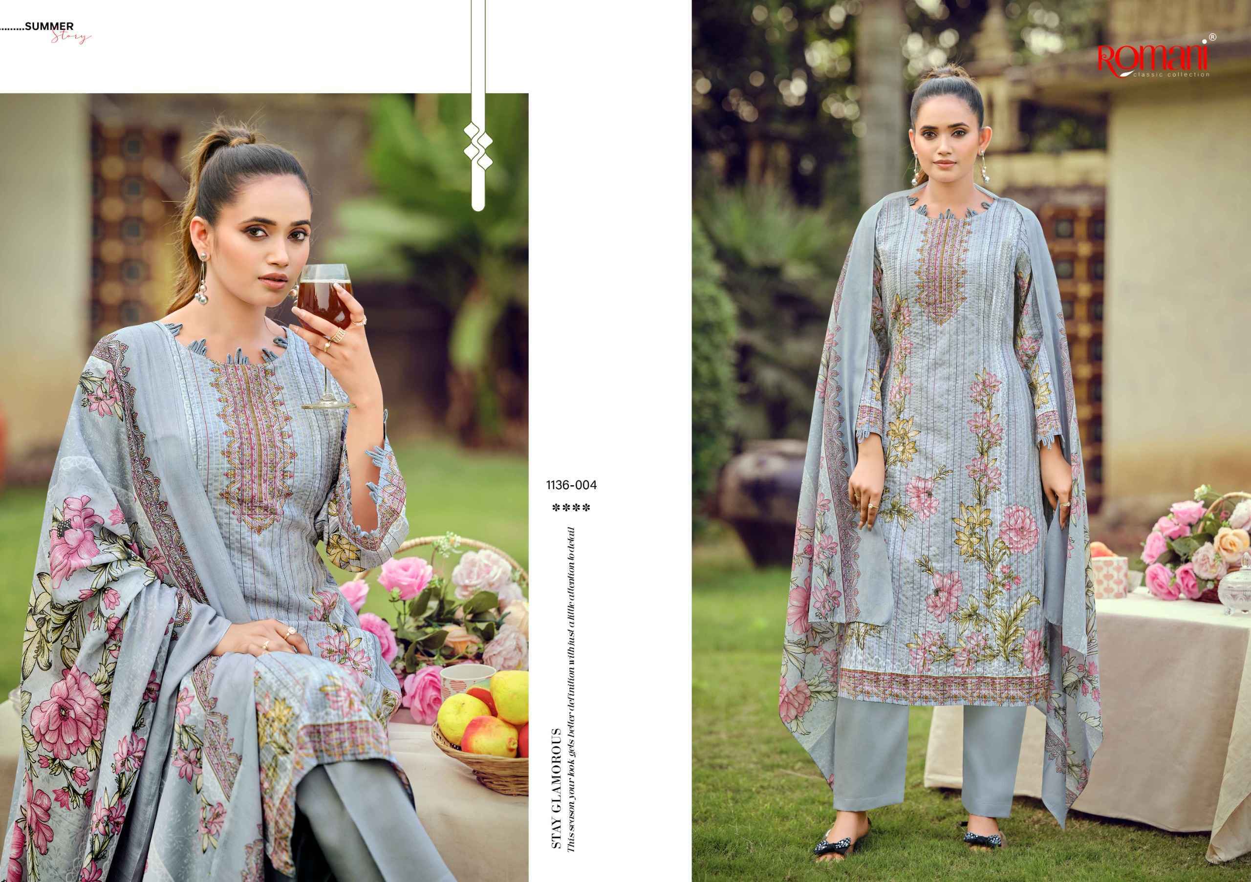 Romani Richa Cotton Salwar Kameez Wholesale Rate ( 8 Pcs Catalog )