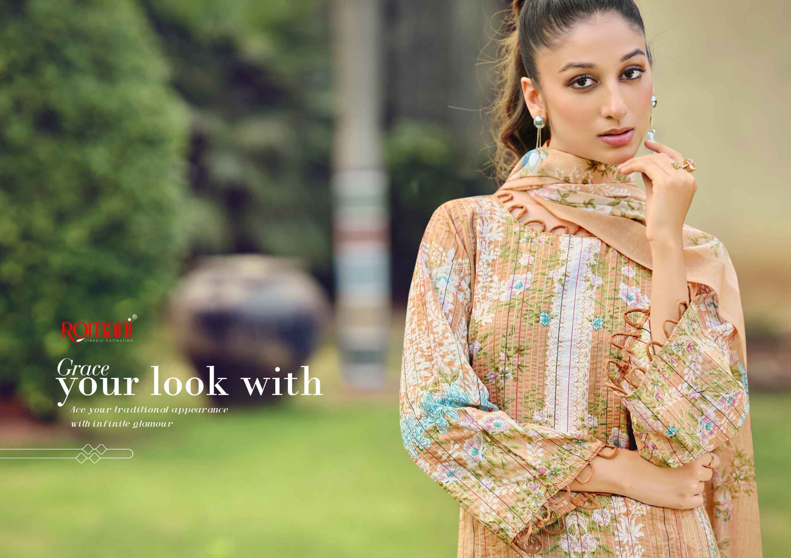 Romani Richa Cotton Salwar Kameez Wholesale Rate ( 8 Pcs Catalog )