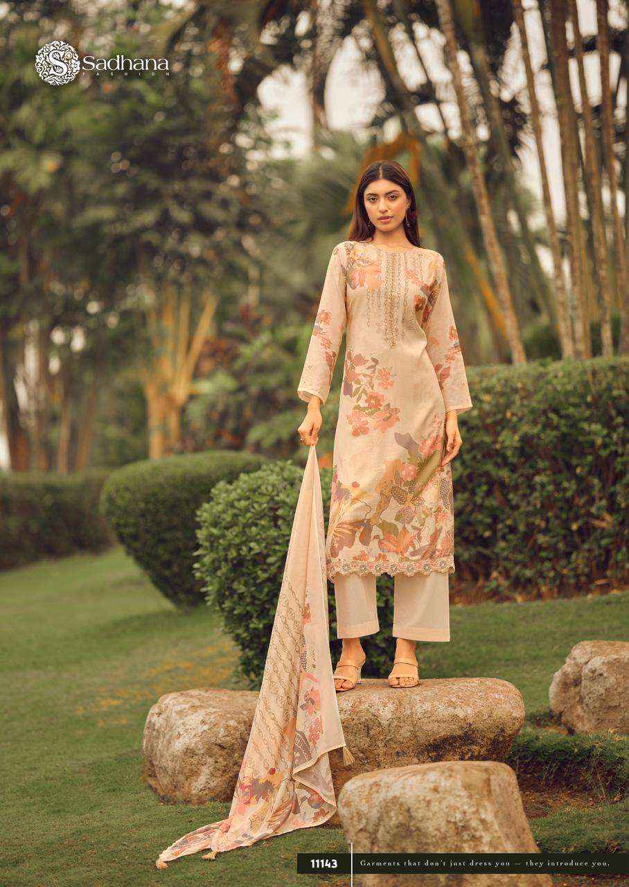 Sadhana Fashion Blerina Digital Printed Linen Dress Material ( 6 Pcs Catalogue )