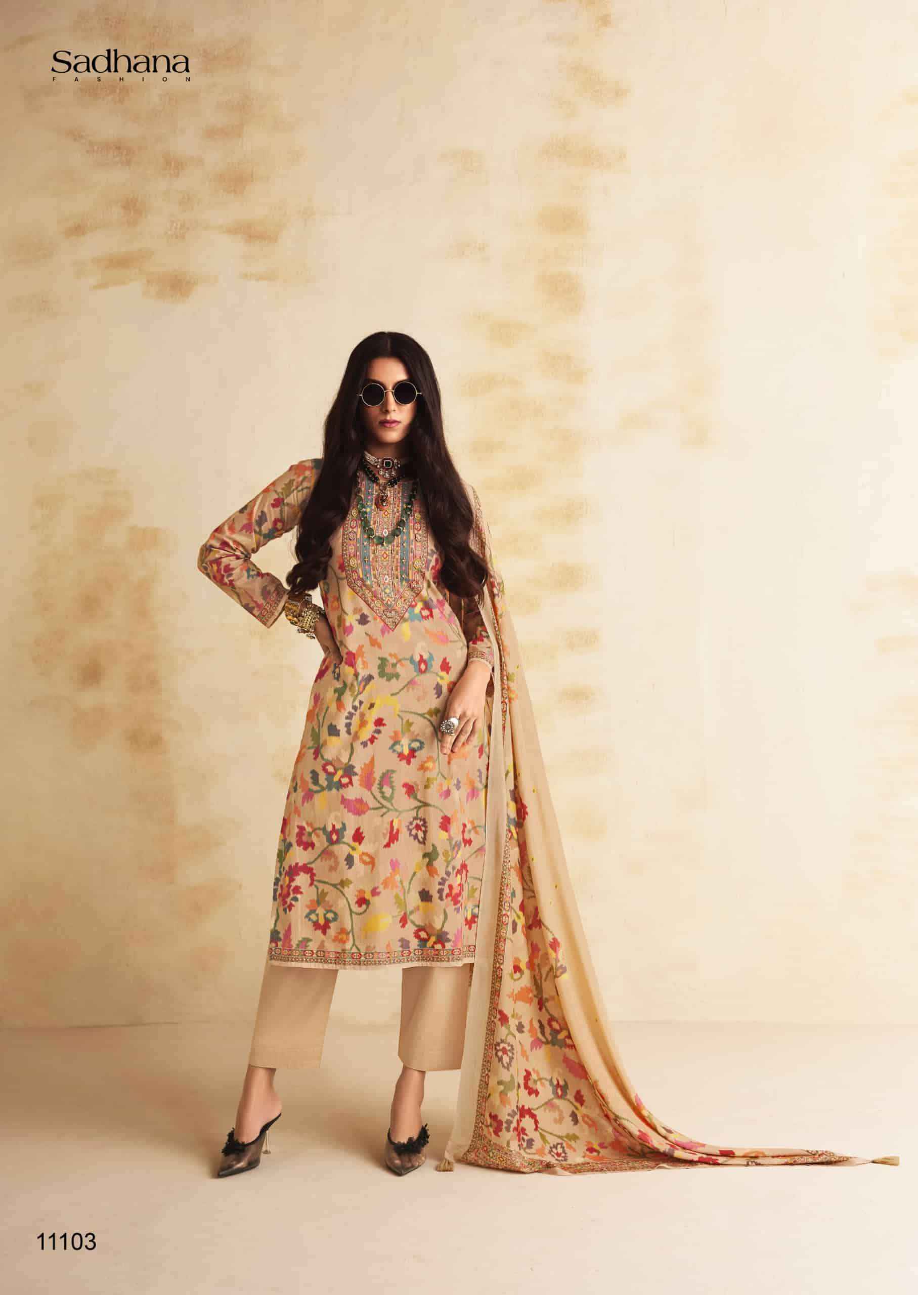 Sadhana Fashion Itrh Fancy Cotton Salwar Kameez Wholesale Rate ( 6 Pcs Catalog )