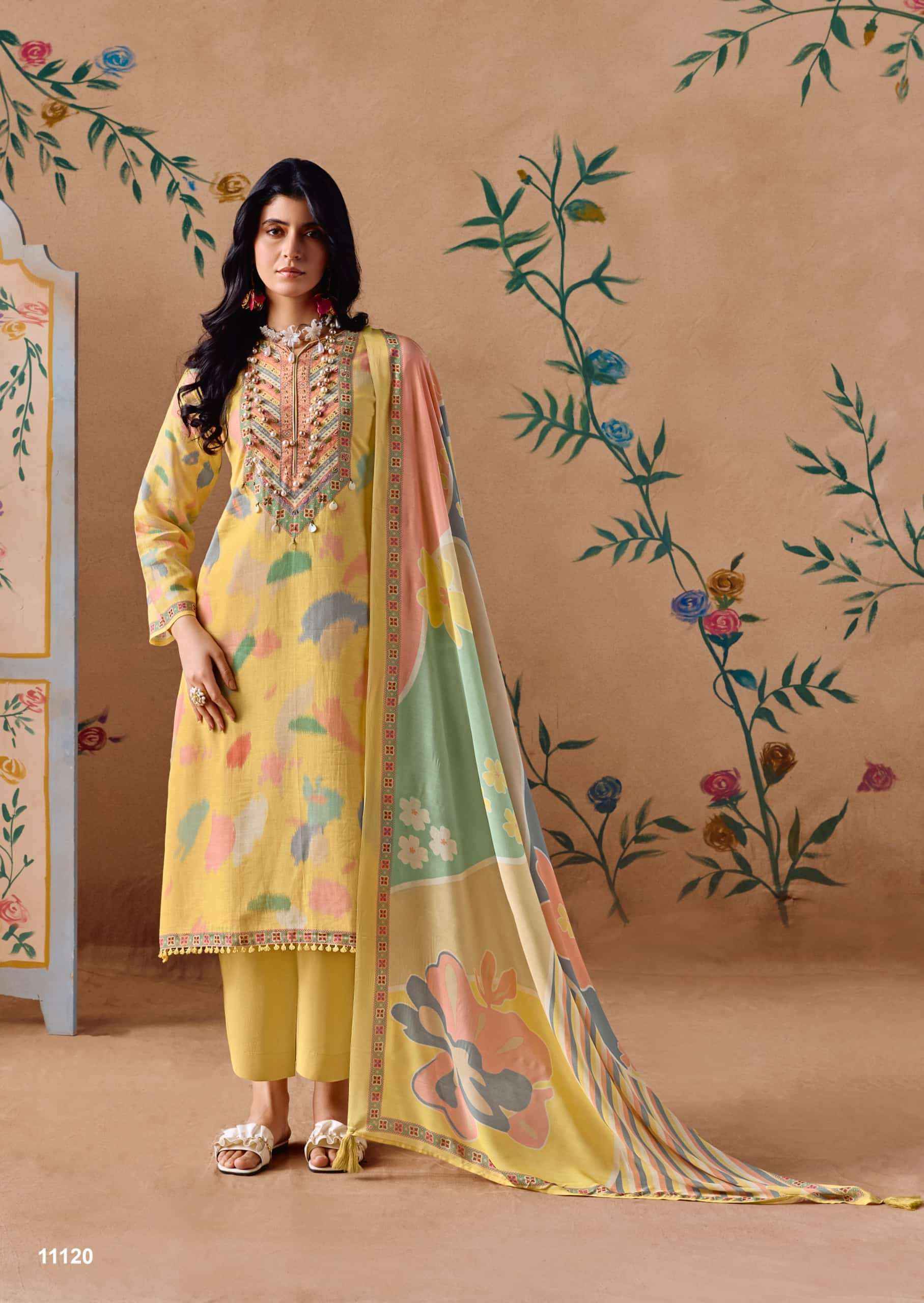 Sadhana Fashion Jazba Exclusive Linen Salwar Kameez Wholesale Rate ( 6 Pcs Catalog )