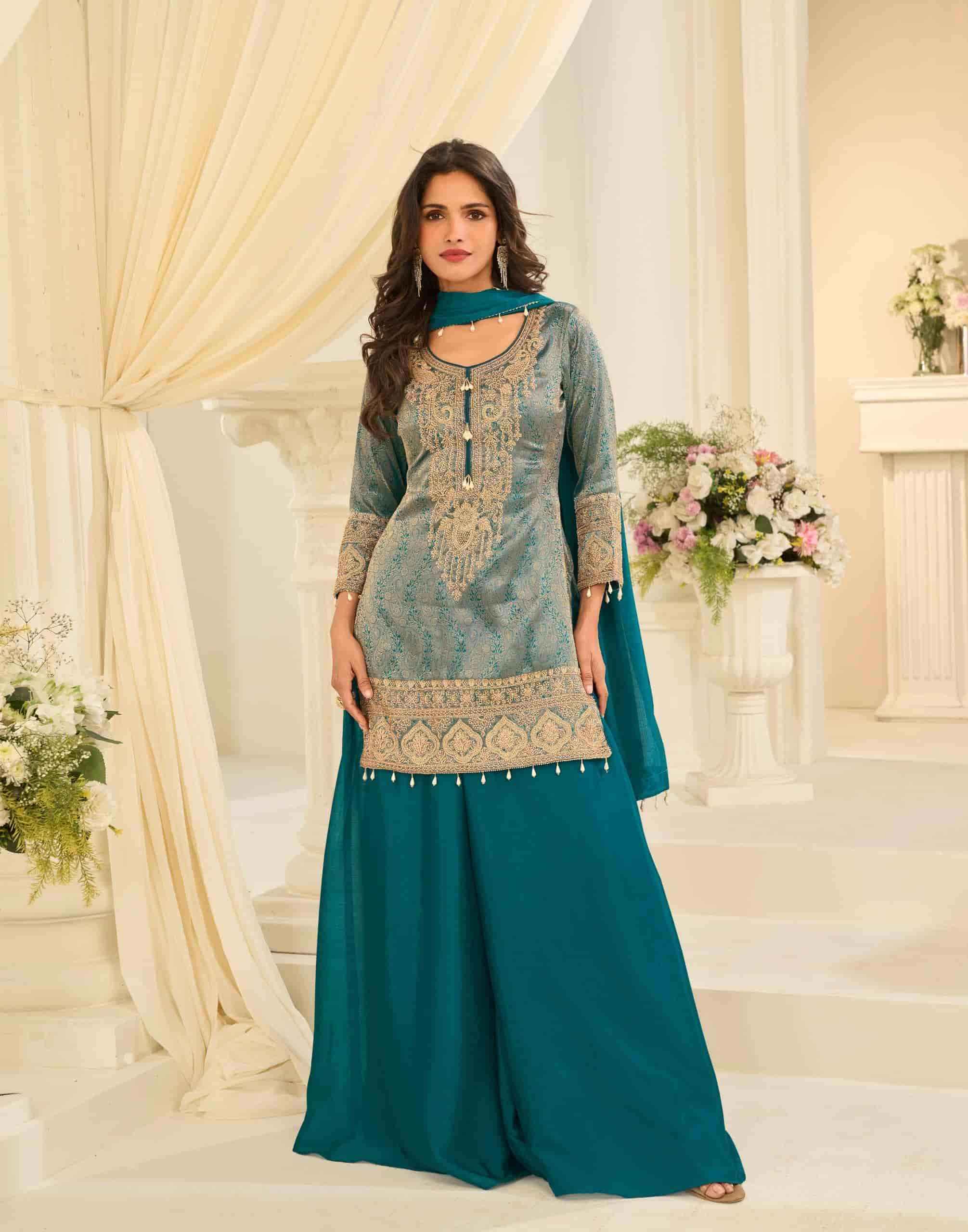 Sayuri Jacquaed Beads Collection Readymade Designer Suit Wholesale Rate ( 9 Pcs Catalog )