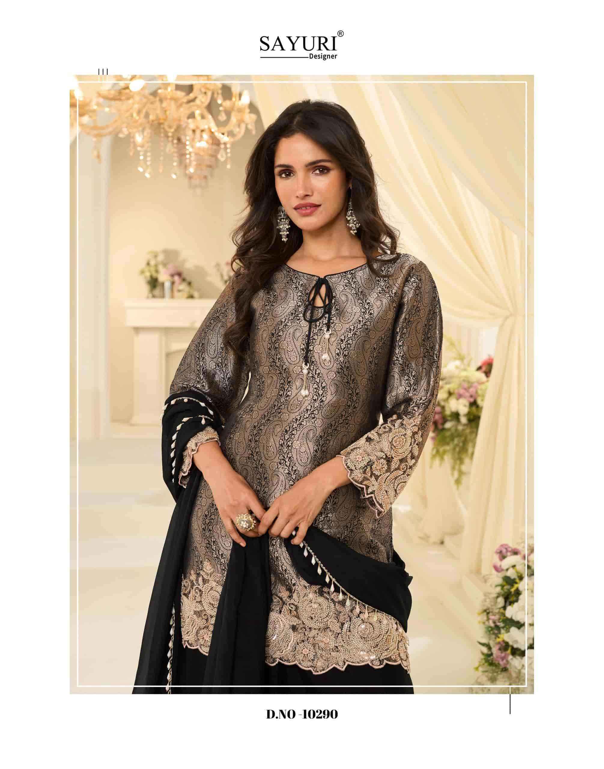 Sayuri Jacquaed Beads Collection Readymade Designer Suit Wholesale Rate ( 9 Pcs Catalog )