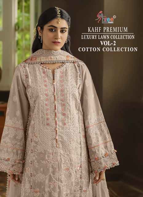Shree Fabs Kahf Premium Luxury Lawn Collection Vol 2 Cotton Dress Material ( 5 pcs Catalogue )
