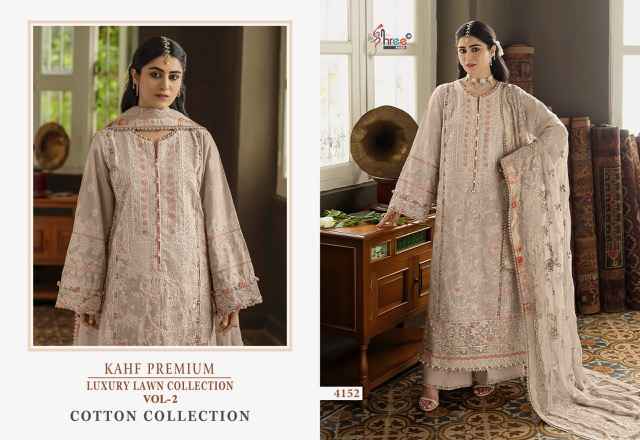 Shree Fabs Kahf Premium Luxury Lawn Collection Vol 2 Cotton Dress Material ( 5 pcs Catalogue )