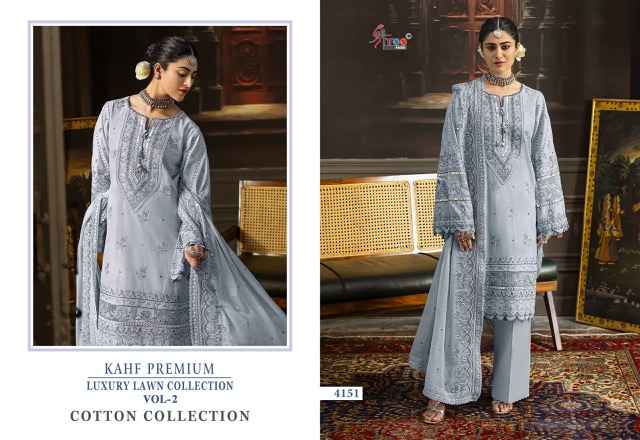 Shree Fabs Kahf Premium Luxury Lawn Collection Vol 2 Cotton Dress Material ( 5 pcs Catalogue )