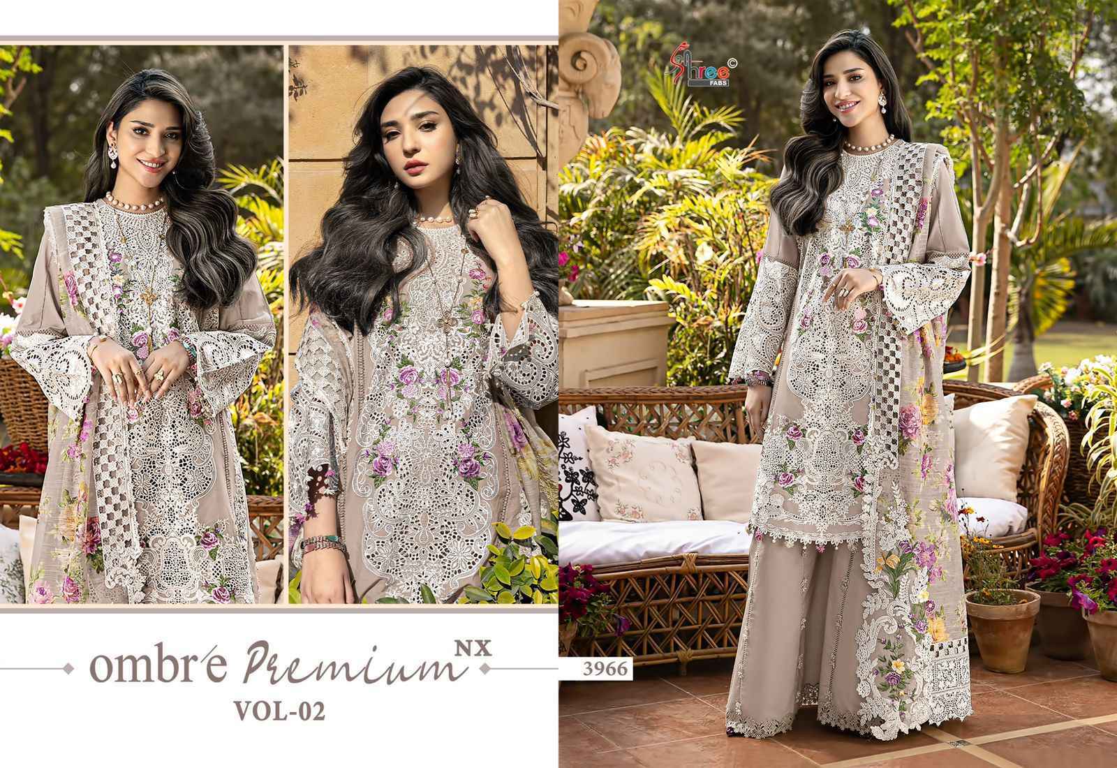 Shree Fabs Ombre Premium Nx Vol 2 Cotton Salwar Kameez Wholesale Rate ( 5 Pcs Catalog )