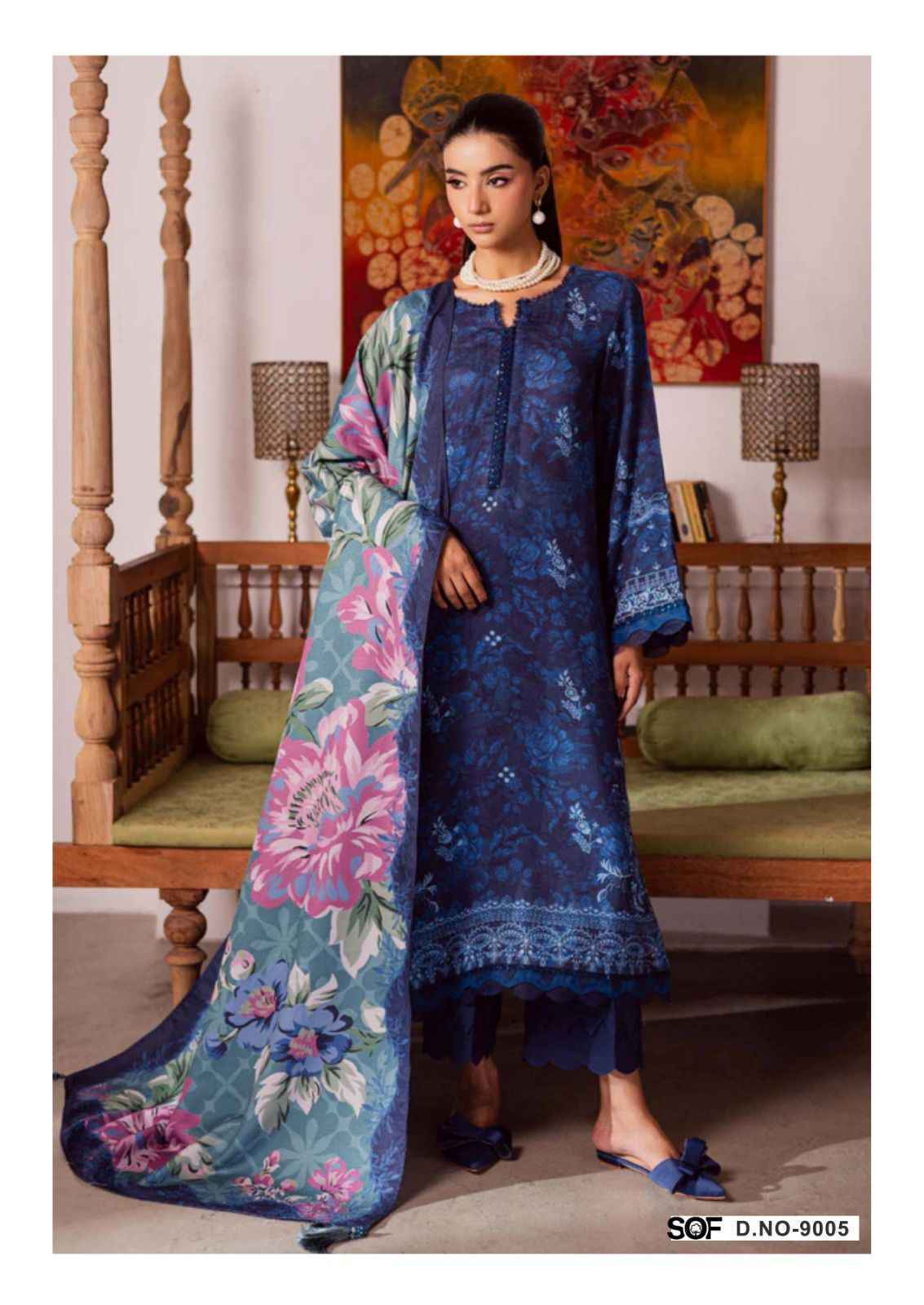 Shree Om Fab Aliya B Vol 9 Cotton Dress Material Wholesale Price ( 6 Pcs Catalog )