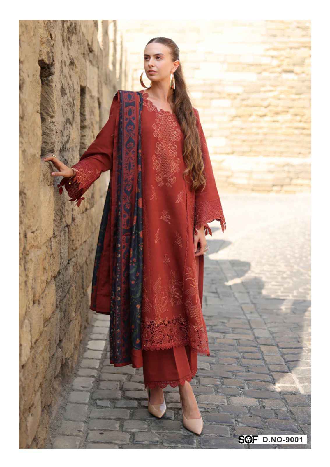 Shree Om Fab Aliya B Vol 9 Cotton Dress Material Wholesale Price ( 6 Pcs Catalog )