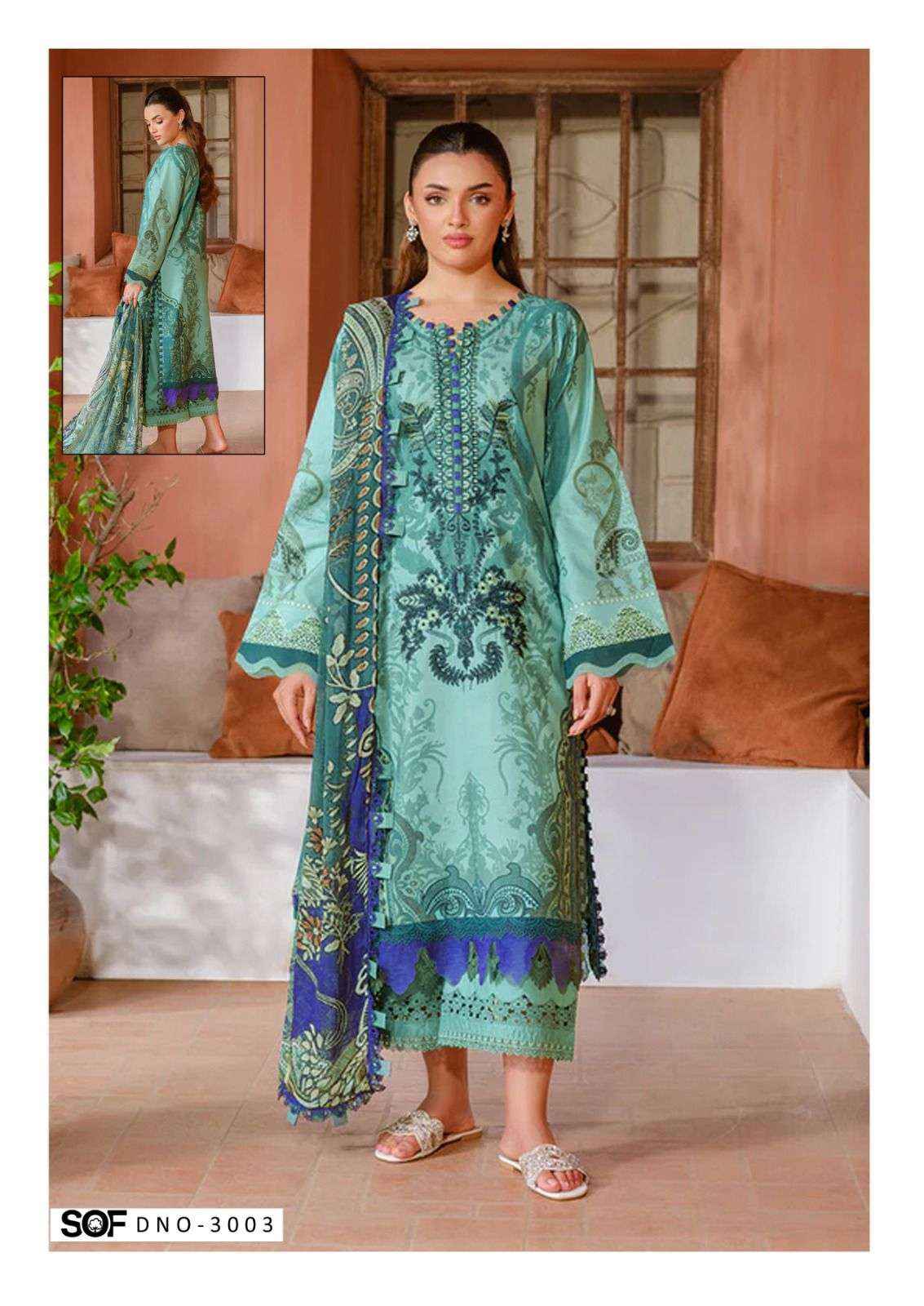 Shree Om Fab Asim Jofa Vol 3 Printed Cotton Salwar Kameez Wholesale Rate ( 6 Pcs Catalog )