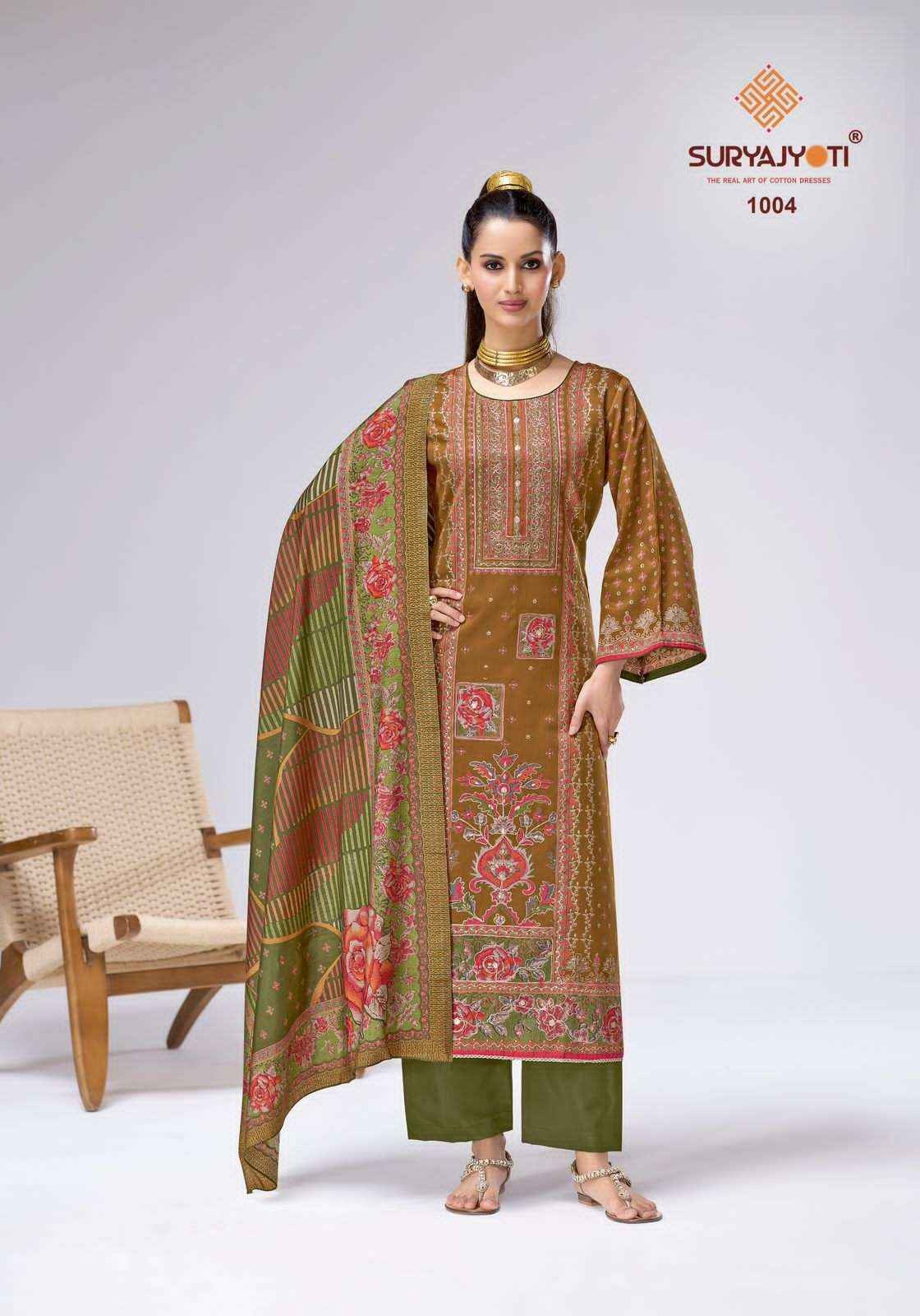 Suryajyoti Charvi Vol 1 Exclusive Jam Satin Salwar Kameez Wholesale Rate ( 6 Pcs Catalog )