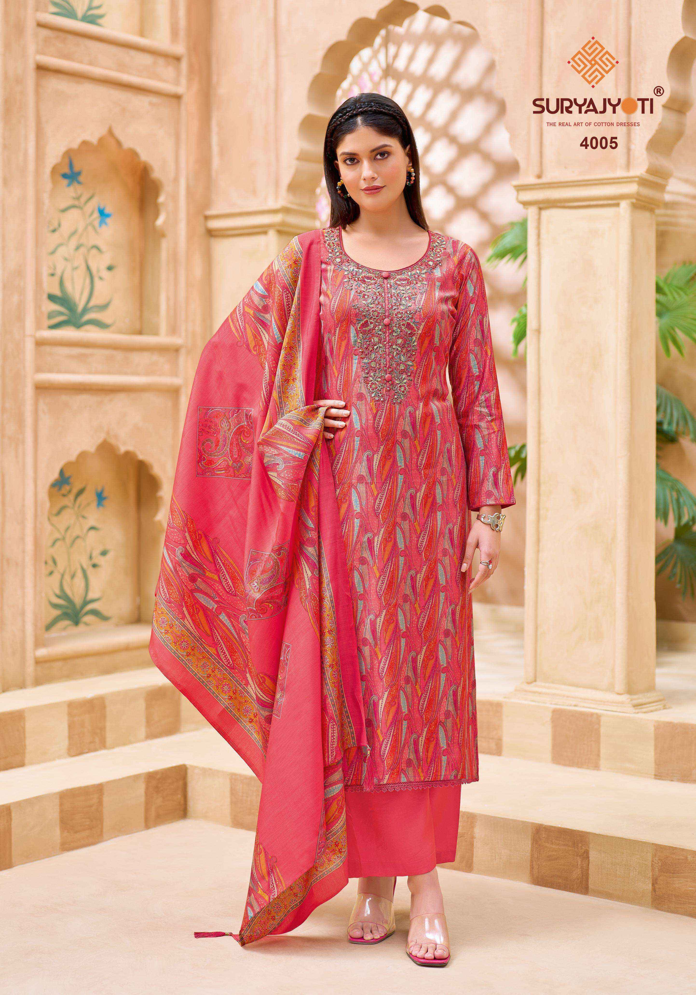 Suryajyoti Parnika Vol 1 Modal Silk Salwar Kameez Wholesale Rate ( 6 Pcs Catalog )