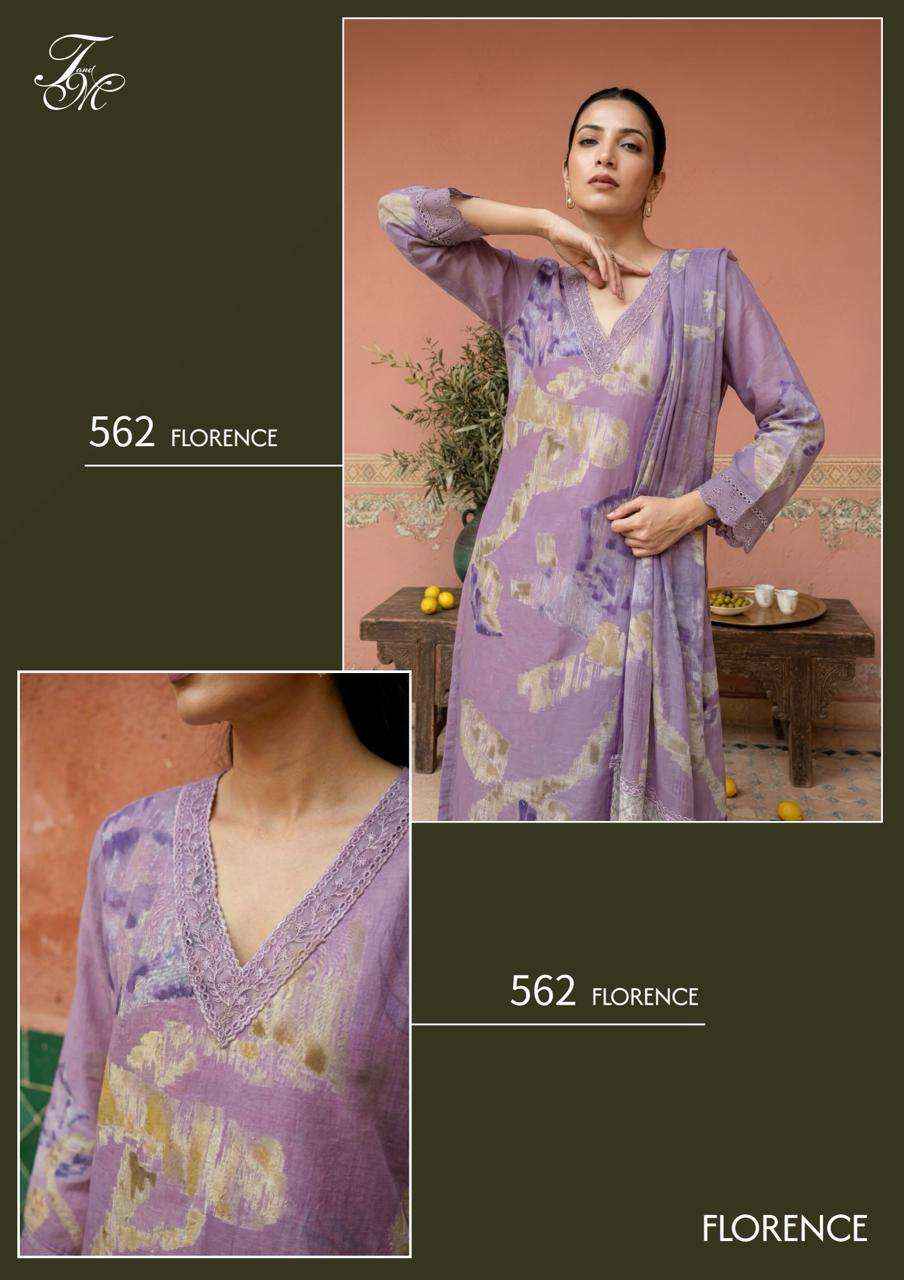 T And M Designer Florence Digital Printed Organdy Salwar Kameez Wholesale Rate ( 6 Pcs Catalog )