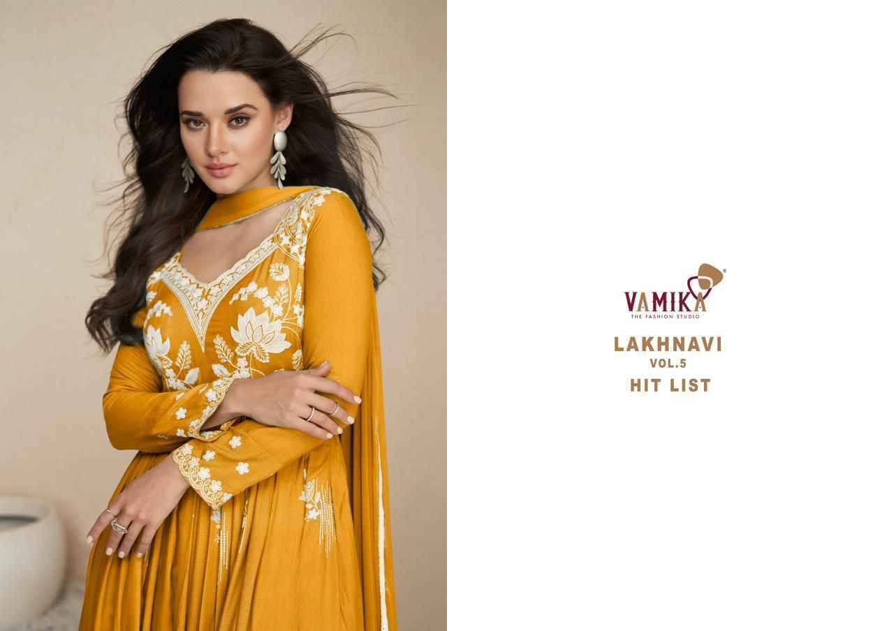 Vamika Lakhnavi Vol 5 Hit List Rayon Kurti Combo ( 5 pcs Catalogue )