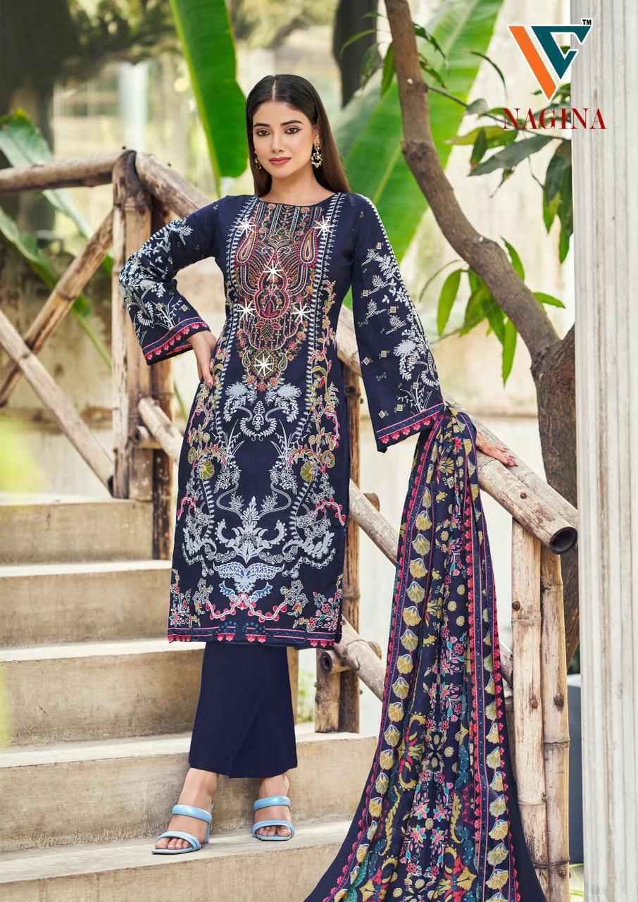 Vandana Creation Nagina‎ Vol 9 Cotton Dress Material Wholesale Price ( 8 Pcs Catalog )