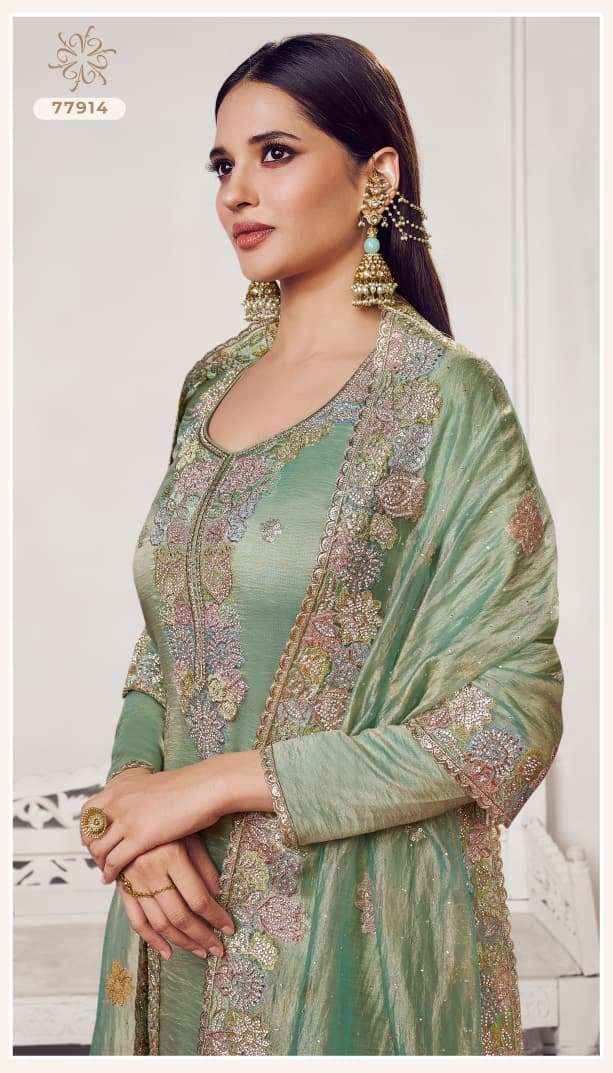 Vinay Fashion Kuleesh Poshak Partywear Style Designer Suit Wholesale Rate ( 4 Pcs Catalog )