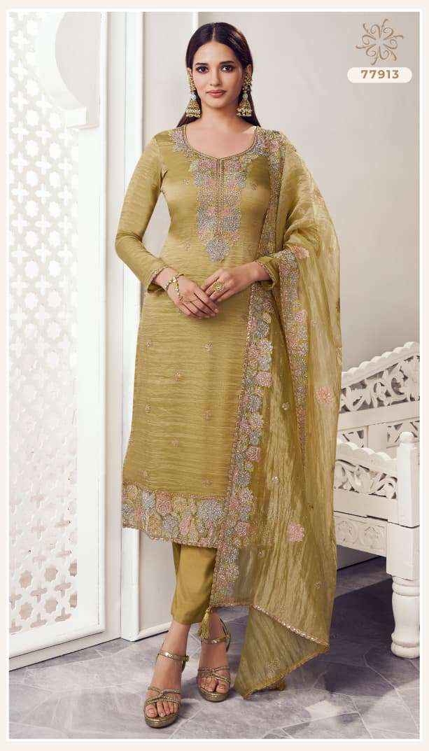 Vinay Fashion Kuleesh Poshak Partywear Style Designer Suit Wholesale Rate ( 4 Pcs Catalog )