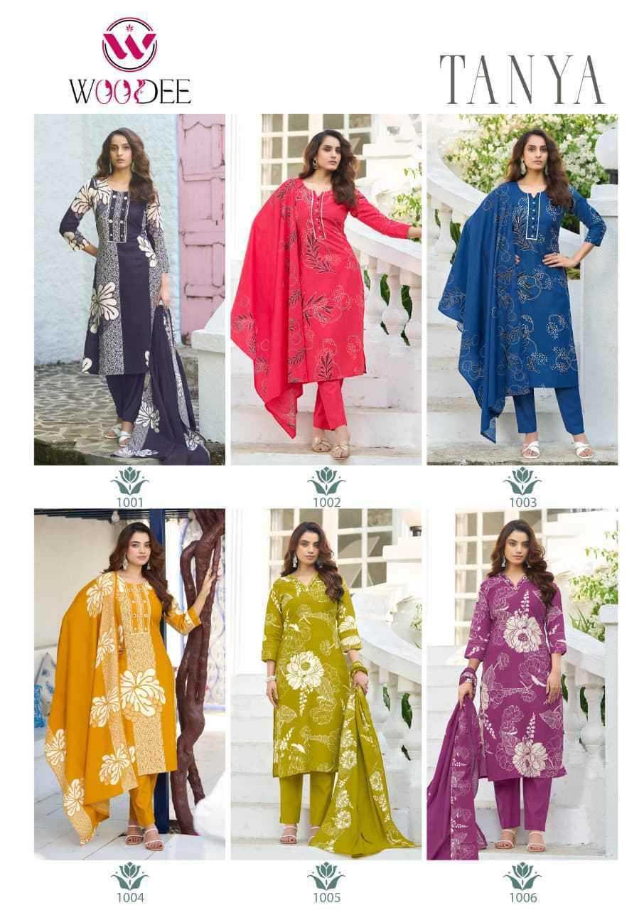 Woodee Tanya Viscose Kurti Combo Wholesale Rate ( 6 Pcs Catalog )