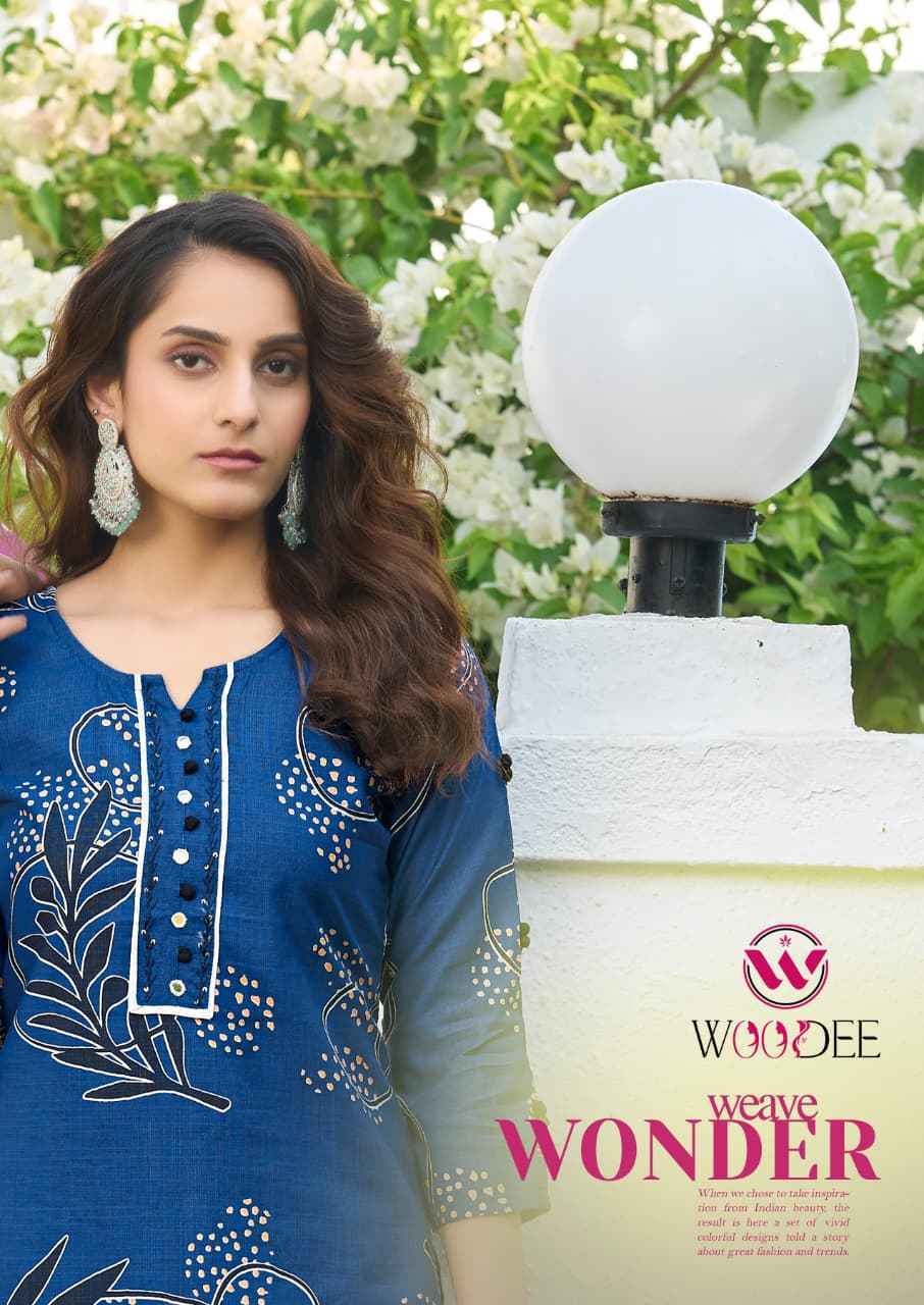 Woodee Tanya Viscose Kurti Combo Wholesale Rate ( 6 Pcs Catalog )