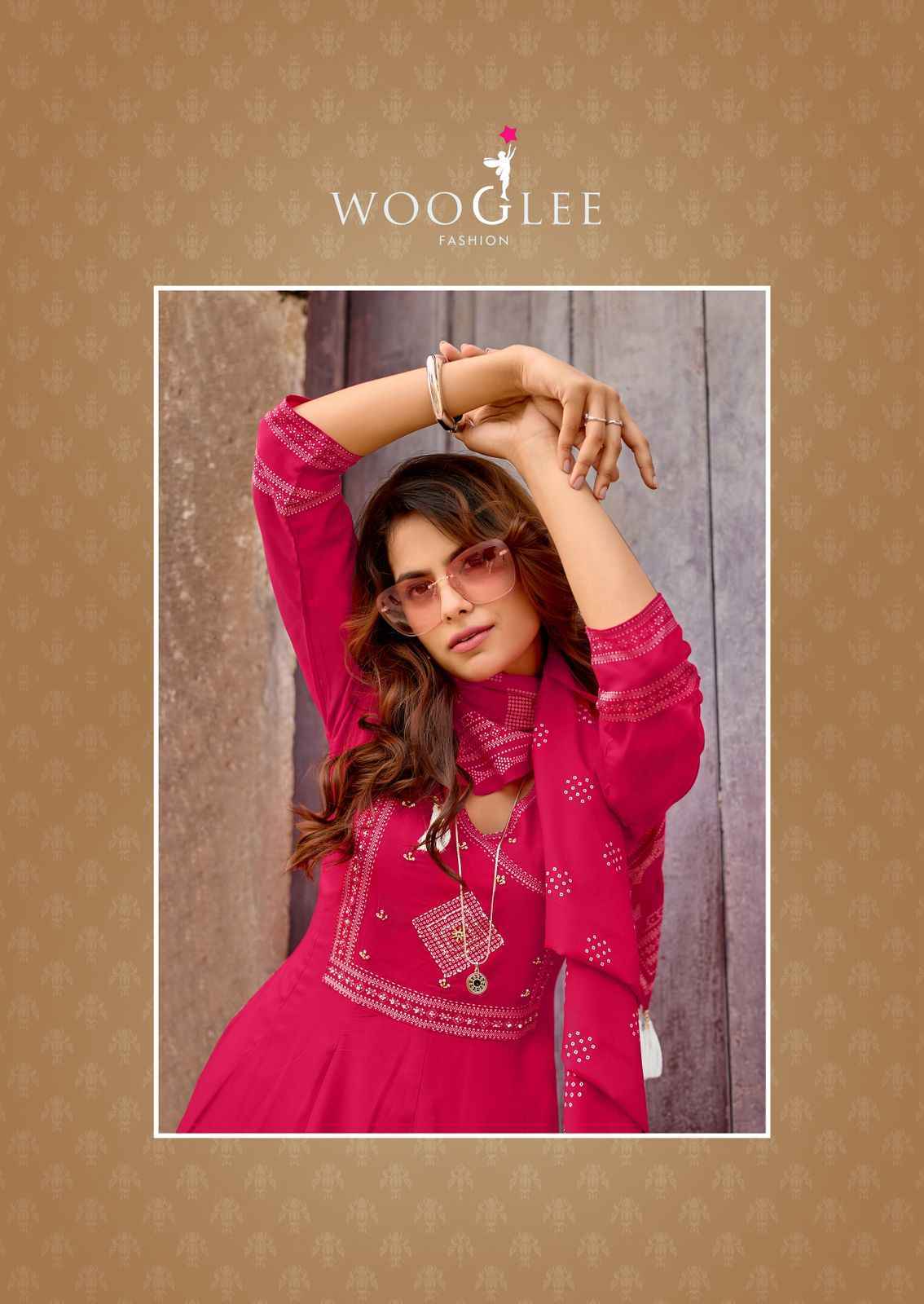 Wooglee Rangveli Rayon Kurti Combo Set Wholesale Rate ( 4 Pcs Catalog )