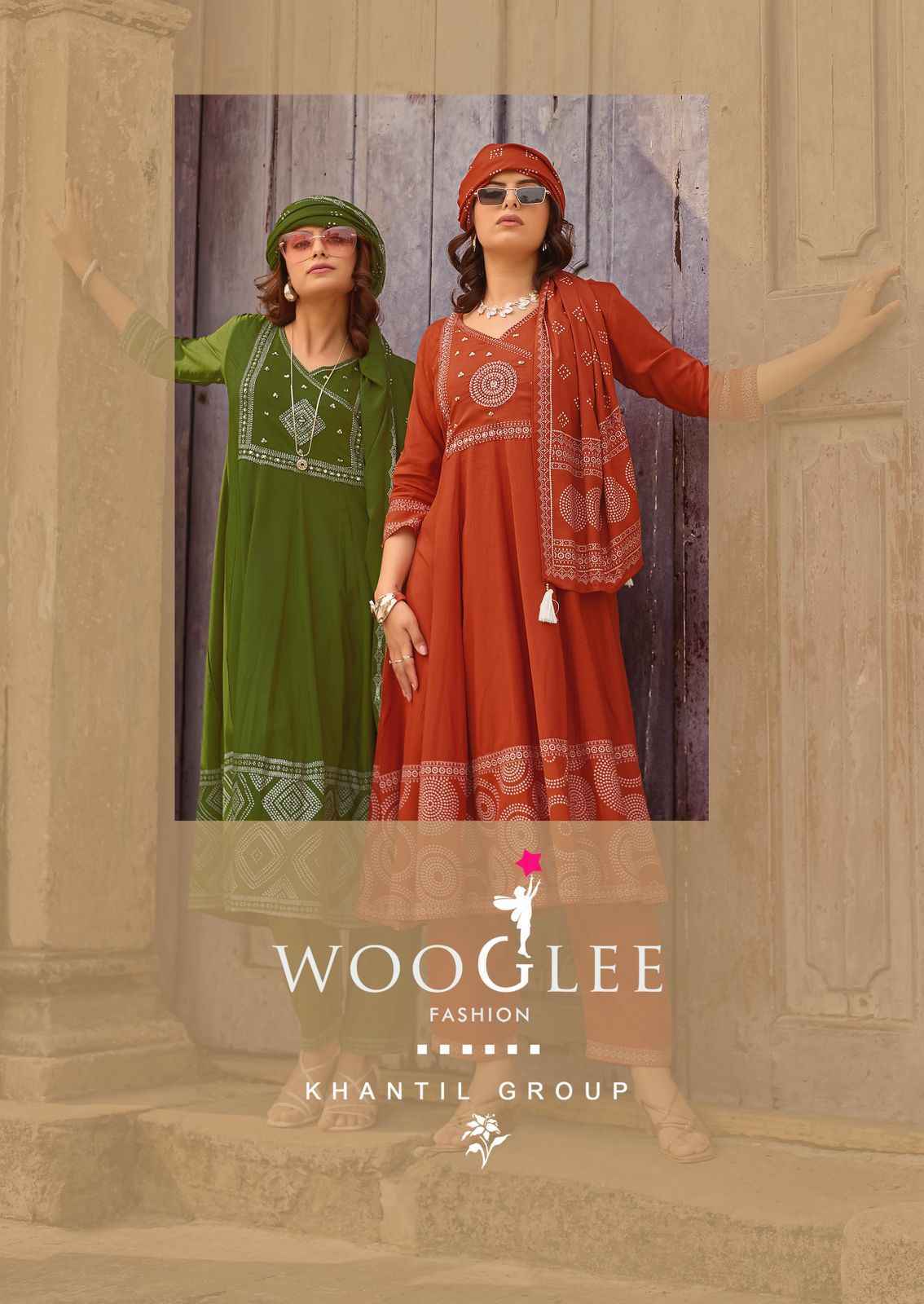 Wooglee Rangveli Rayon Kurti Combo Set Wholesale Rate ( 4 Pcs Catalog )