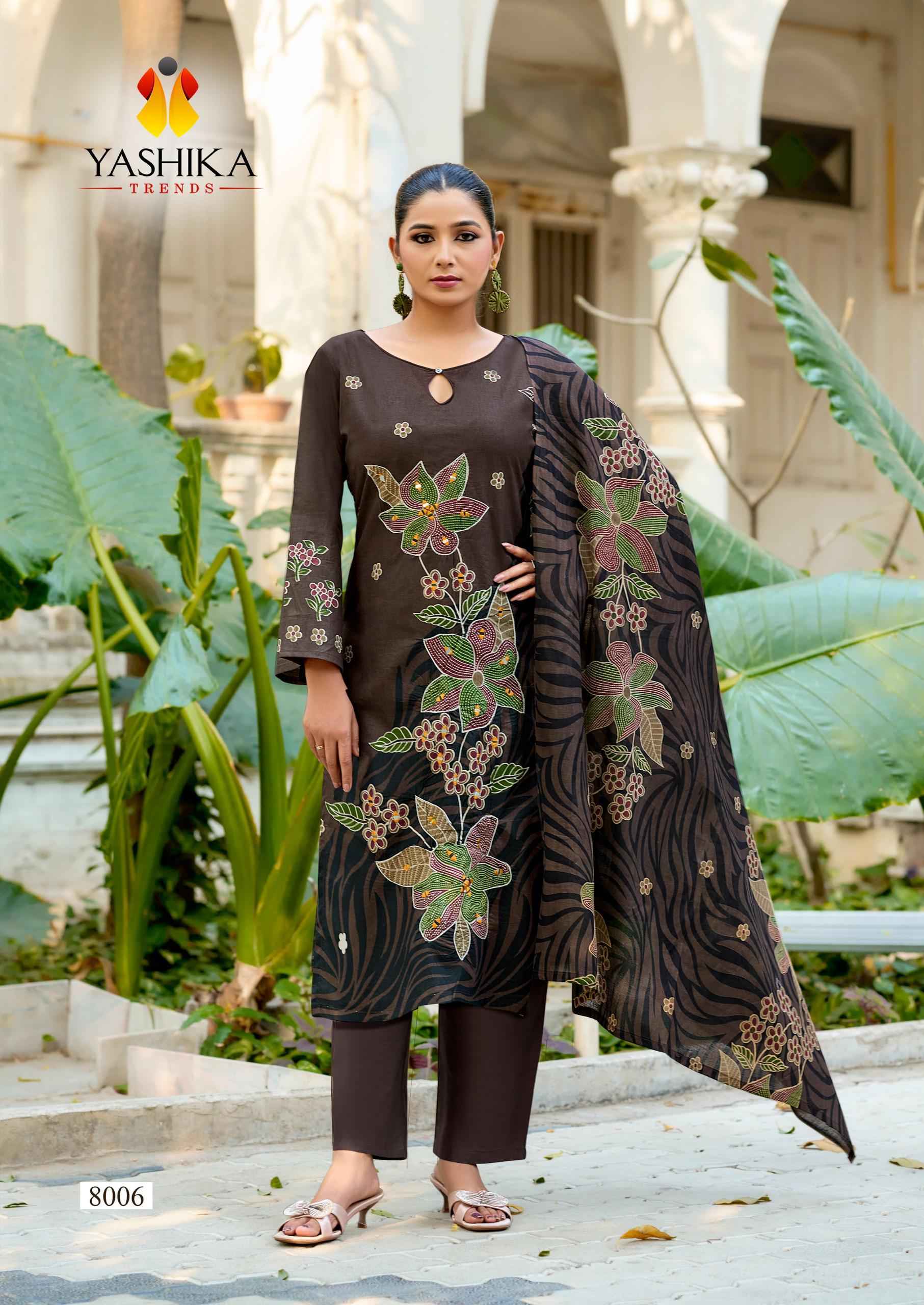 Yashika Trends Dua Vol 8 Cotton Dress Material Wholesale Price ( 8 pcs Catalogue )