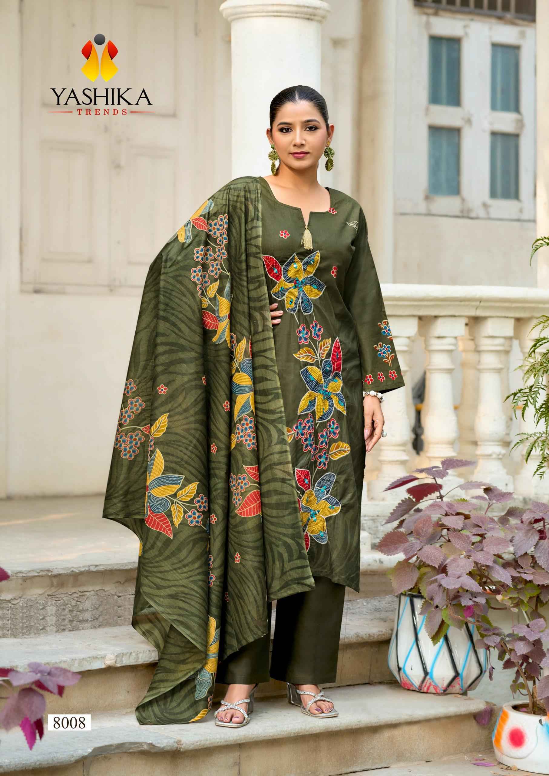 Yashika Trends Dua Vol 8 Cotton Dress Material Wholesale Price ( 8 pcs Catalogue )