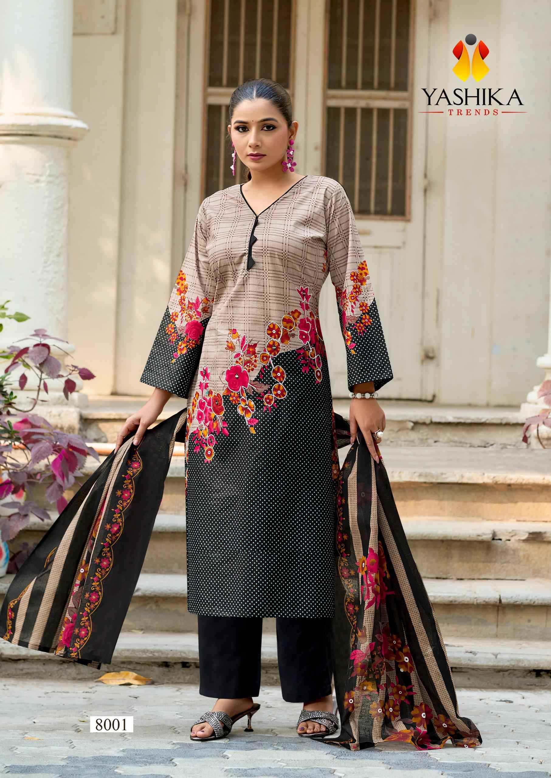 Yashika Trends Dua Vol 8 Cotton Dress Material Wholesale Price ( 8 pcs Catalogue )