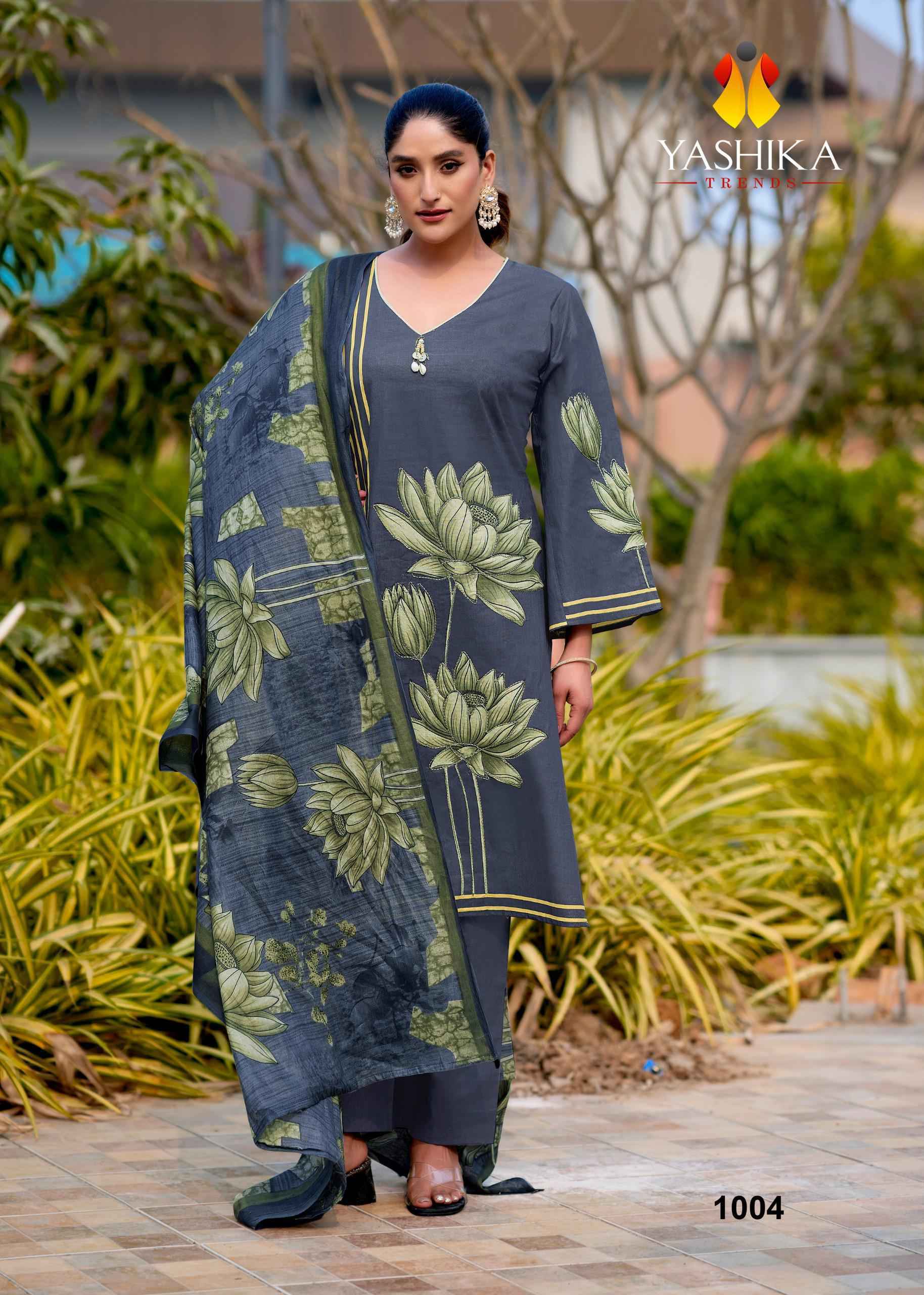 Yashika Trends Mayisha Cotton Salwar Kameez Wholesale Rate ( 5 Pcs Catalog )