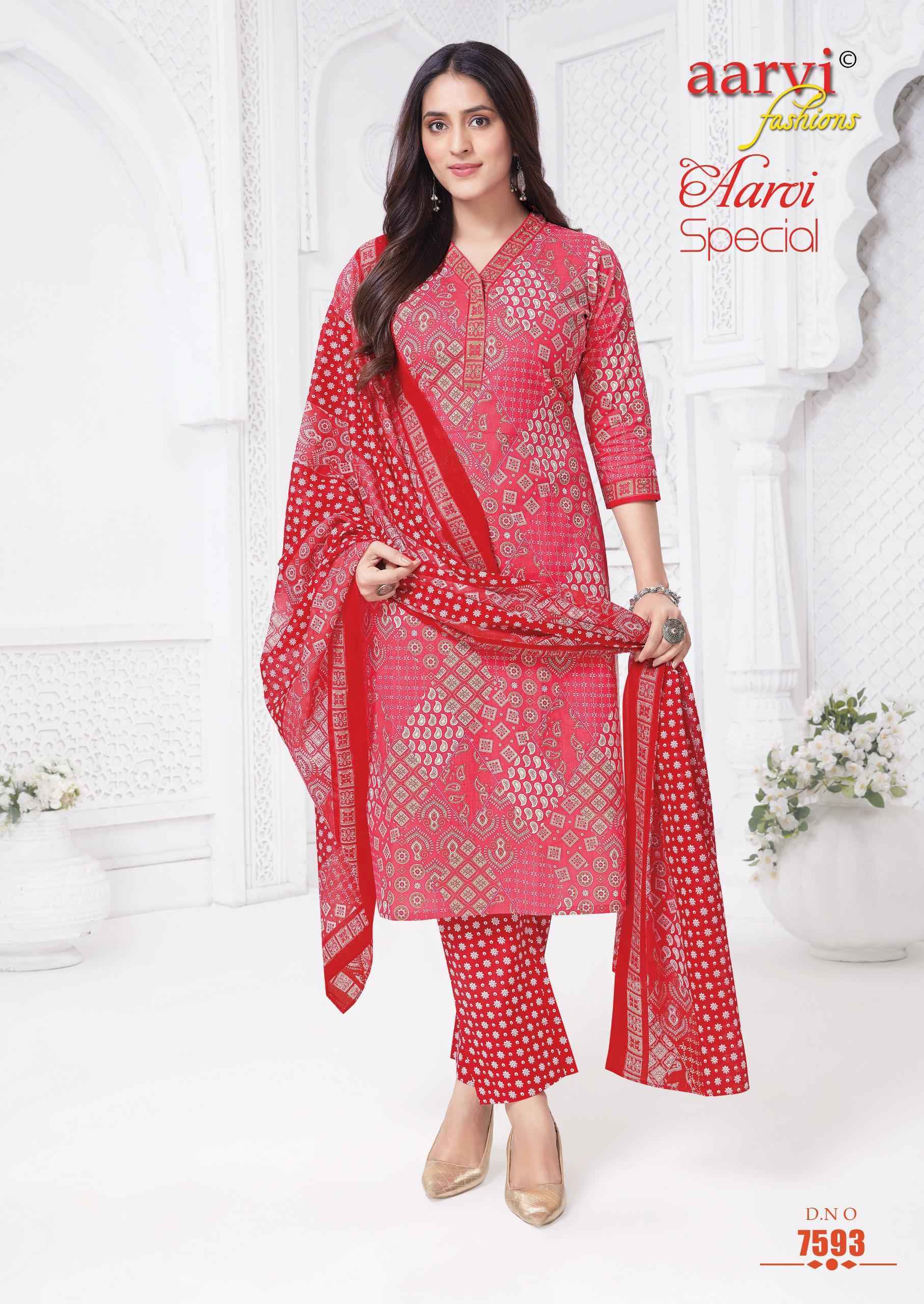 Aarvi Fashion Aarvi Special Vol 20 Cambric Cotton Radymade  Suits Wholesale Price ( 12 pcs Catalogue )