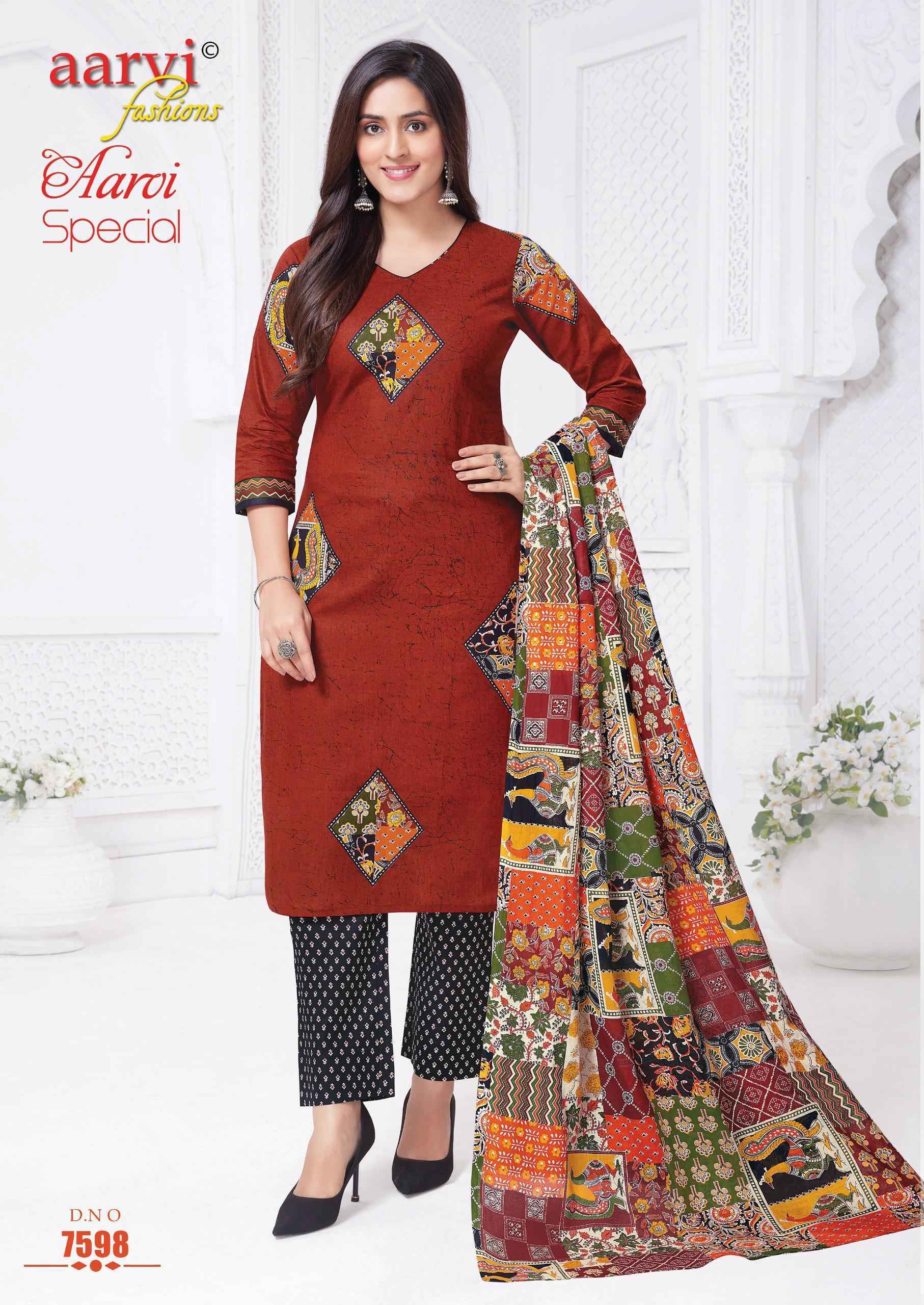 Aarvi Fashion Aarvi Special Vol 20 Cambric Cotton Radymade  Suits Wholesale Price ( 12 pcs Catalogue )