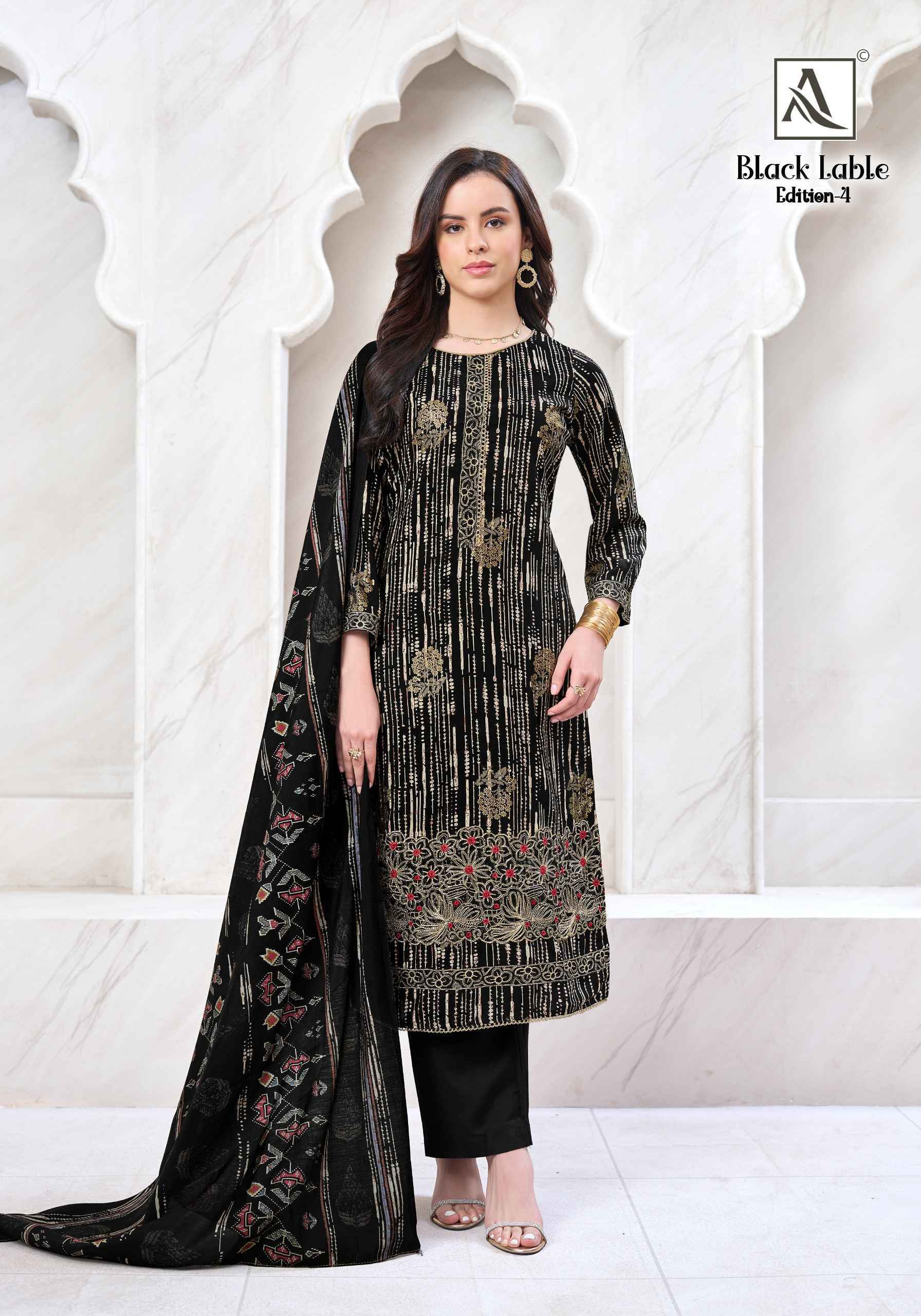 Alok Black Lable Edition 4 Rayon Dress Material Wholesale Price ( 6 pcs Catalogue )