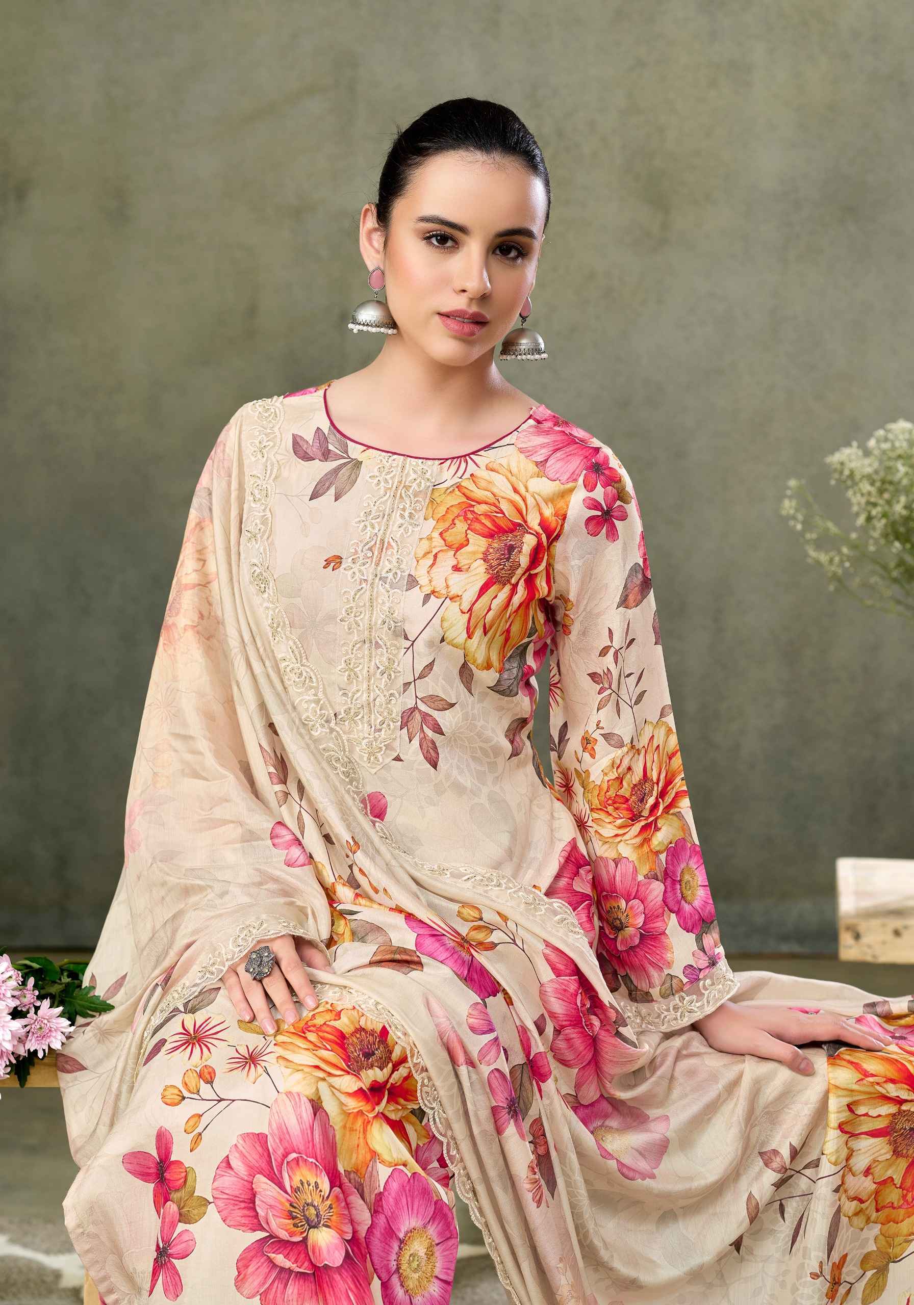 Alok Fariha Edition 6 Muslin Salwar Kameez Wholesale Rate ( 8 Pcs Catalog )