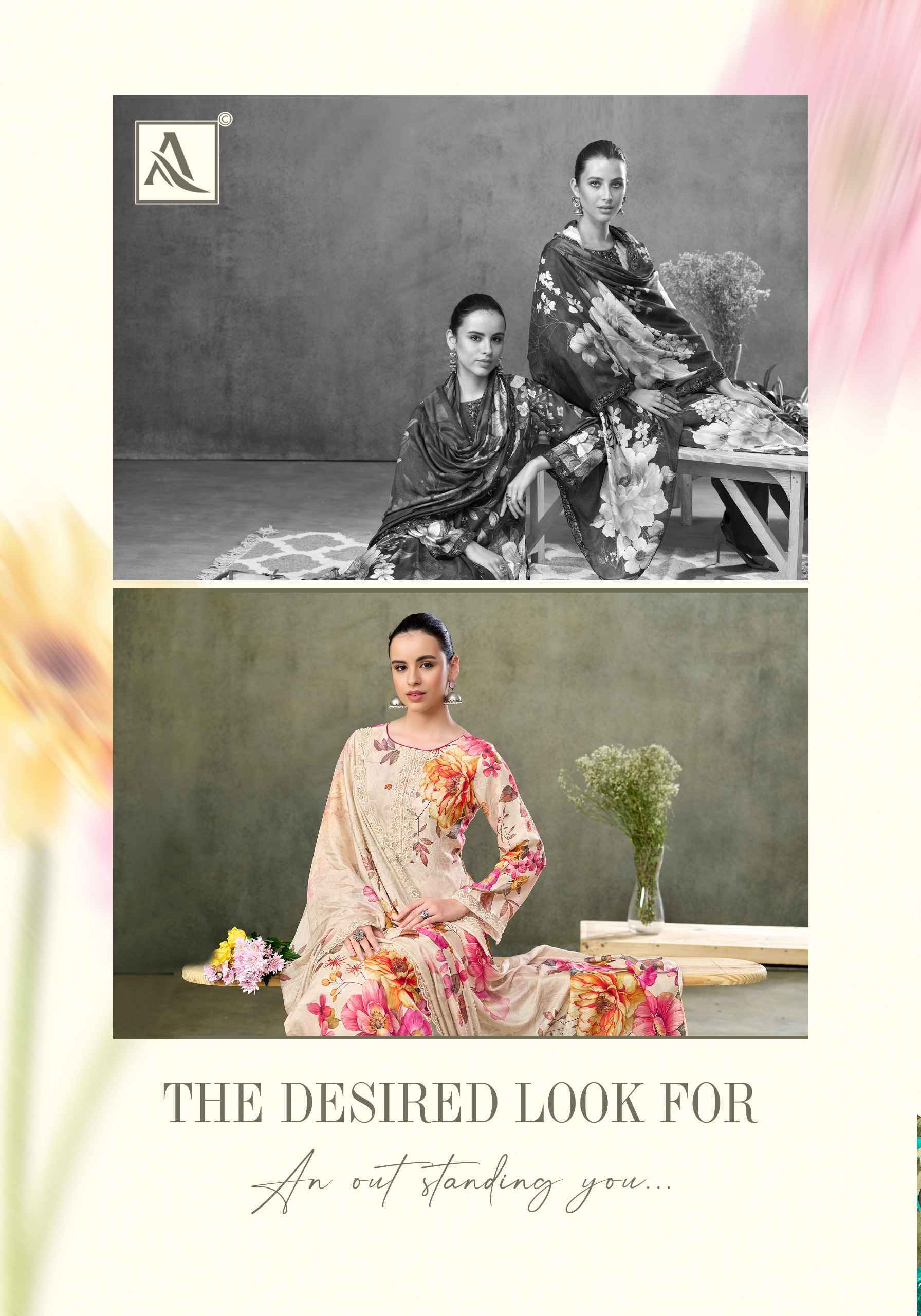 Alok Fariha Edition 6 Muslin Salwar Kameez Wholesale Rate ( 8 Pcs Catalog )