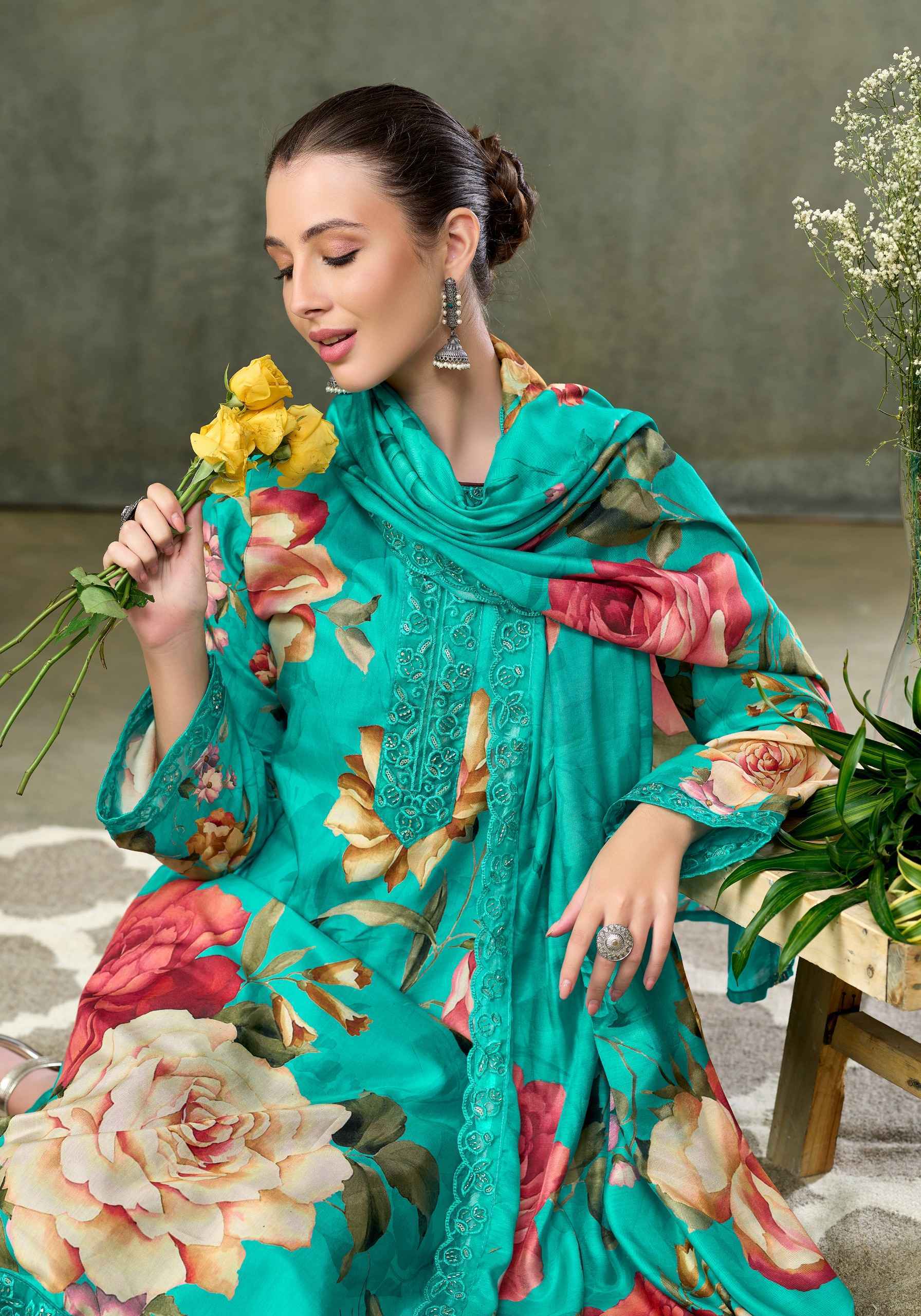 Alok Fariha Edition 6 Muslin Salwar Kameez Wholesale Rate ( 8 Pcs Catalog )