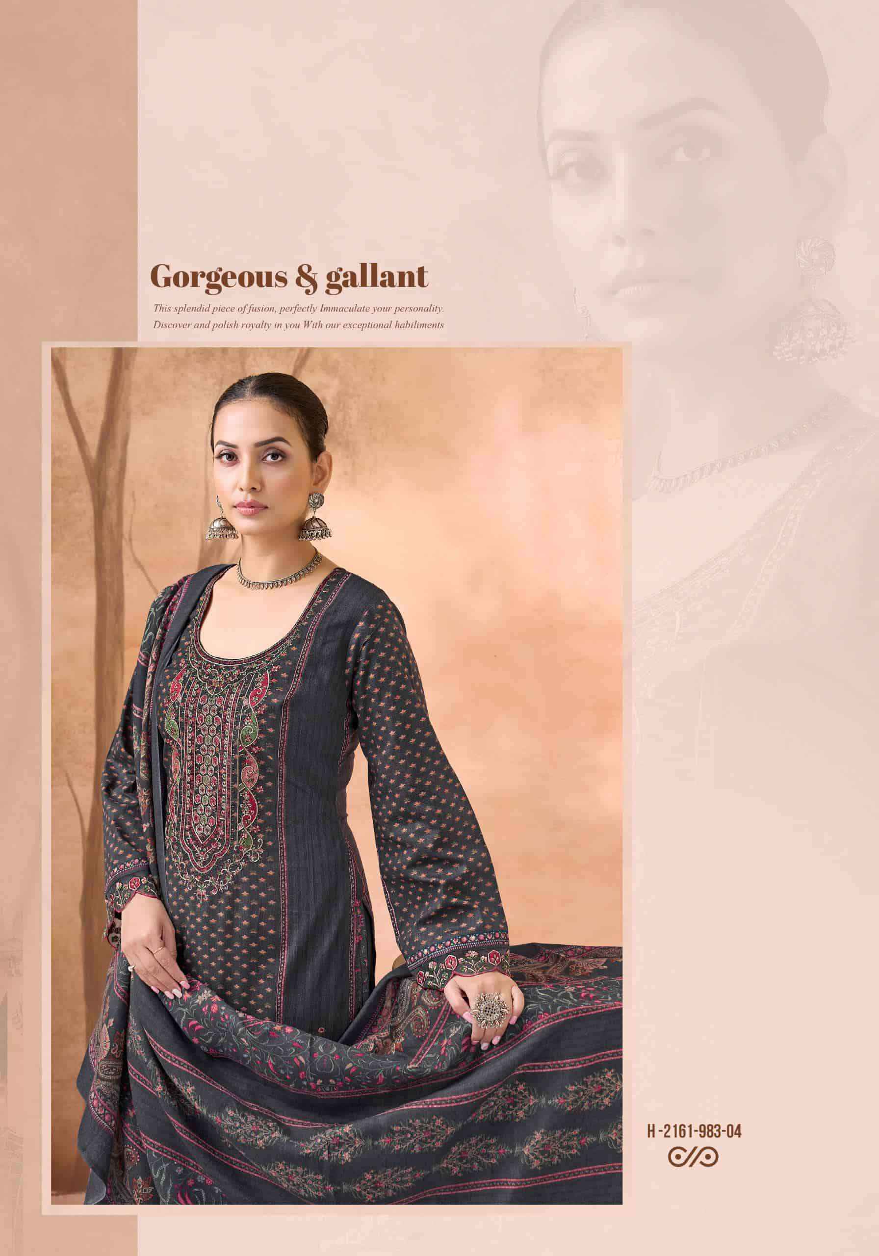 Alok Suit Kalhana Pure Cotton Fancy Salwar Kameez Wholesale Rate ( 6 Pcs Catalog )