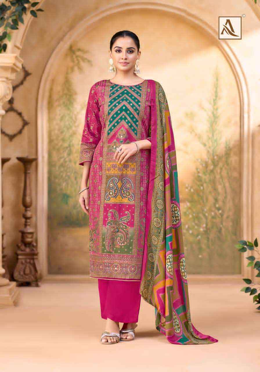 Alok Suit Roop Rekha Fancy Ladies Salwar Kameez Wholesale Rate ( 6 Pcs Catalog )