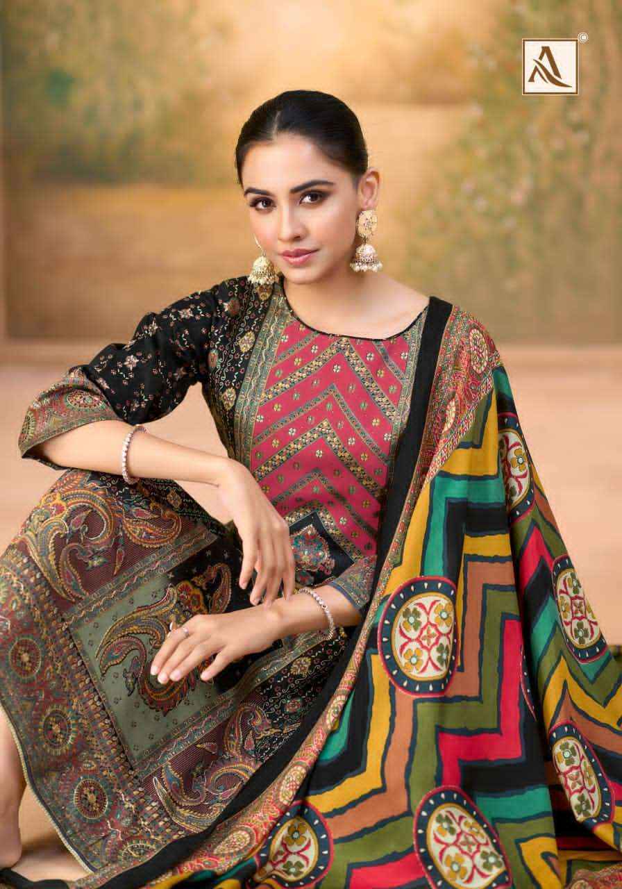 Alok Suit Roop Rekha Fancy Ladies Salwar Kameez Wholesale Rate ( 6 Pcs Catalog )