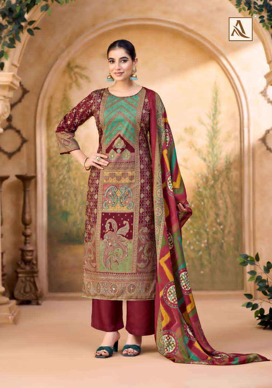 Alok Suit Roop Rekha Fancy Ladies Salwar Kameez Wholesale Rate ( 6 Pcs Catalog )