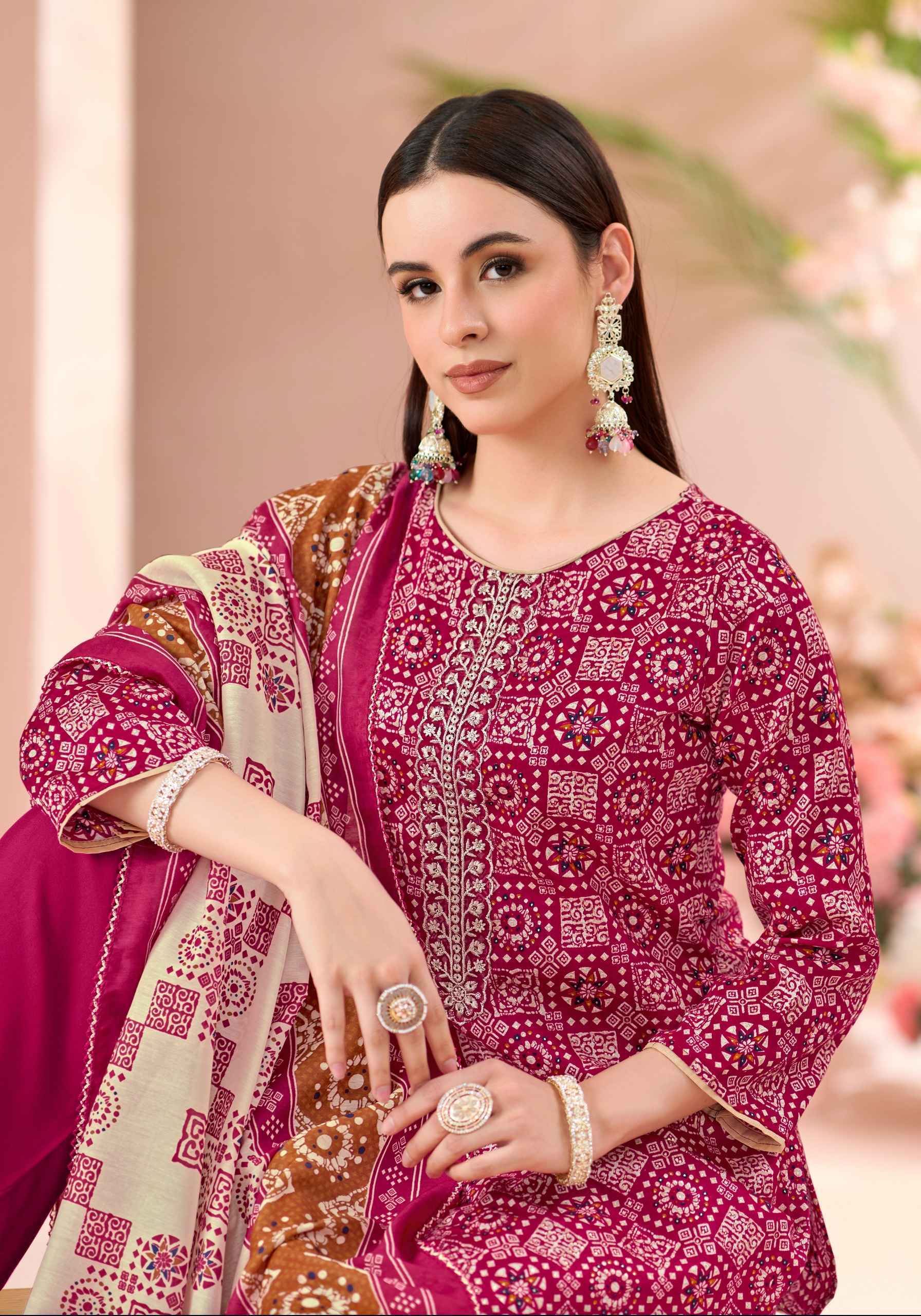 Alok Sweety Zam Cotton Salwar Kameez Wholesale Rate ( 4 Pcs Catalog )